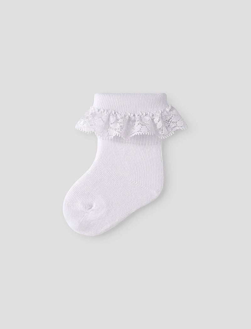 name it - NBFOPAGNA SOCK - baby socks - bright white - 1