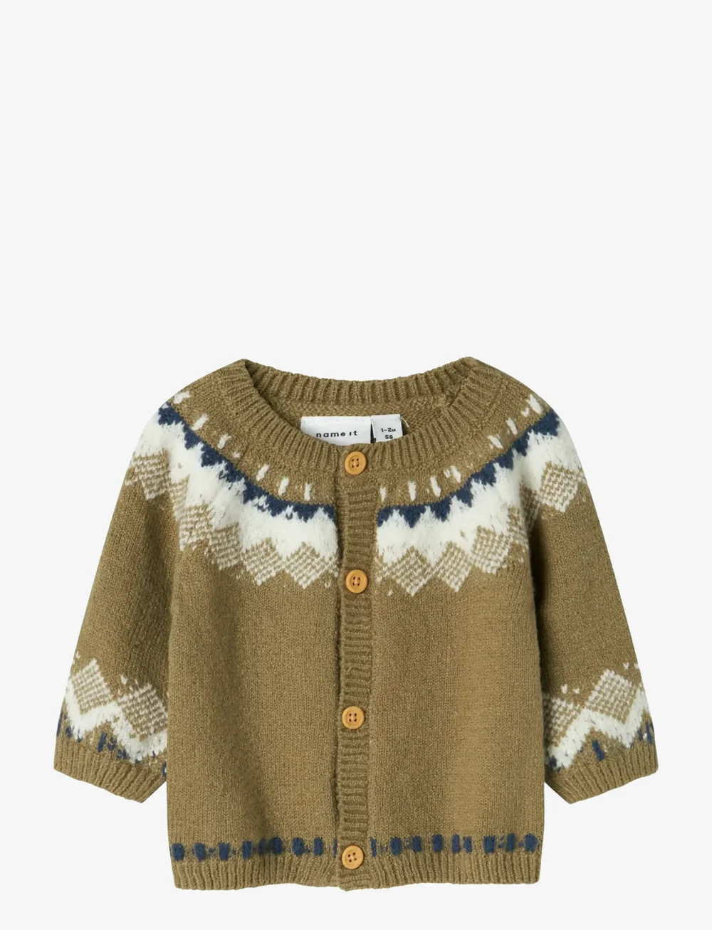 name it - NBMOLAN LS KNIT CARD - koftor - mermaid - 0