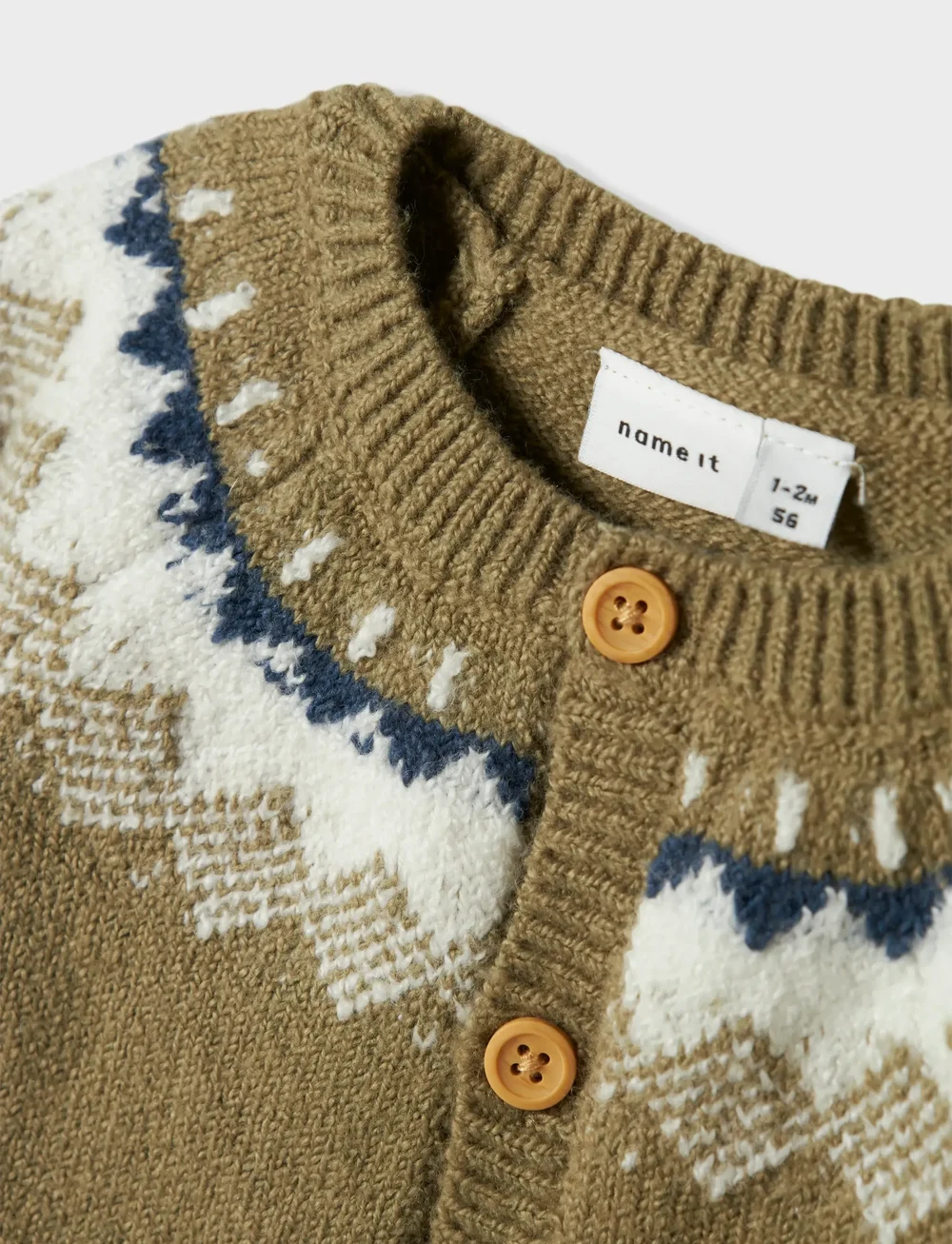 name it - NBMOLAN LS KNIT CARD - koftor - mermaid - 2