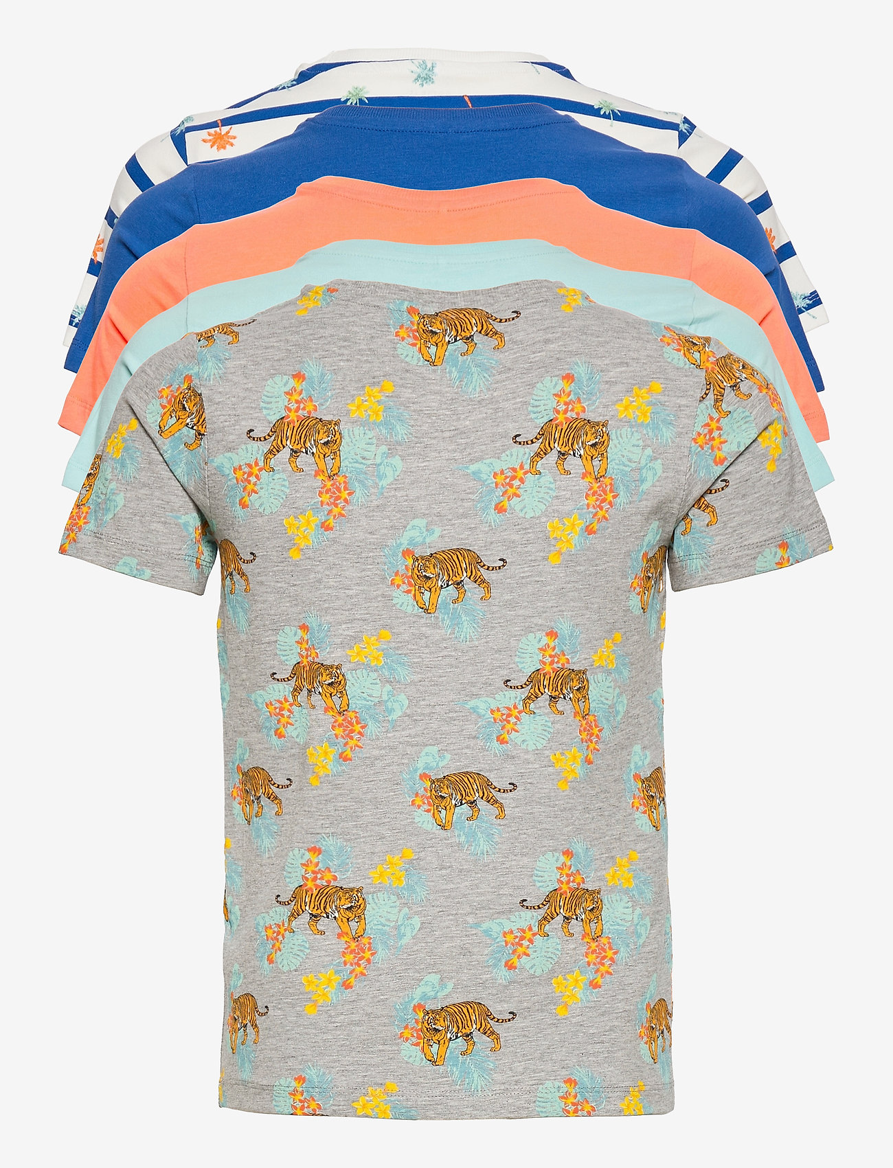 name it - NKMBILLAZ SS TOP 5P - grey melange - 1