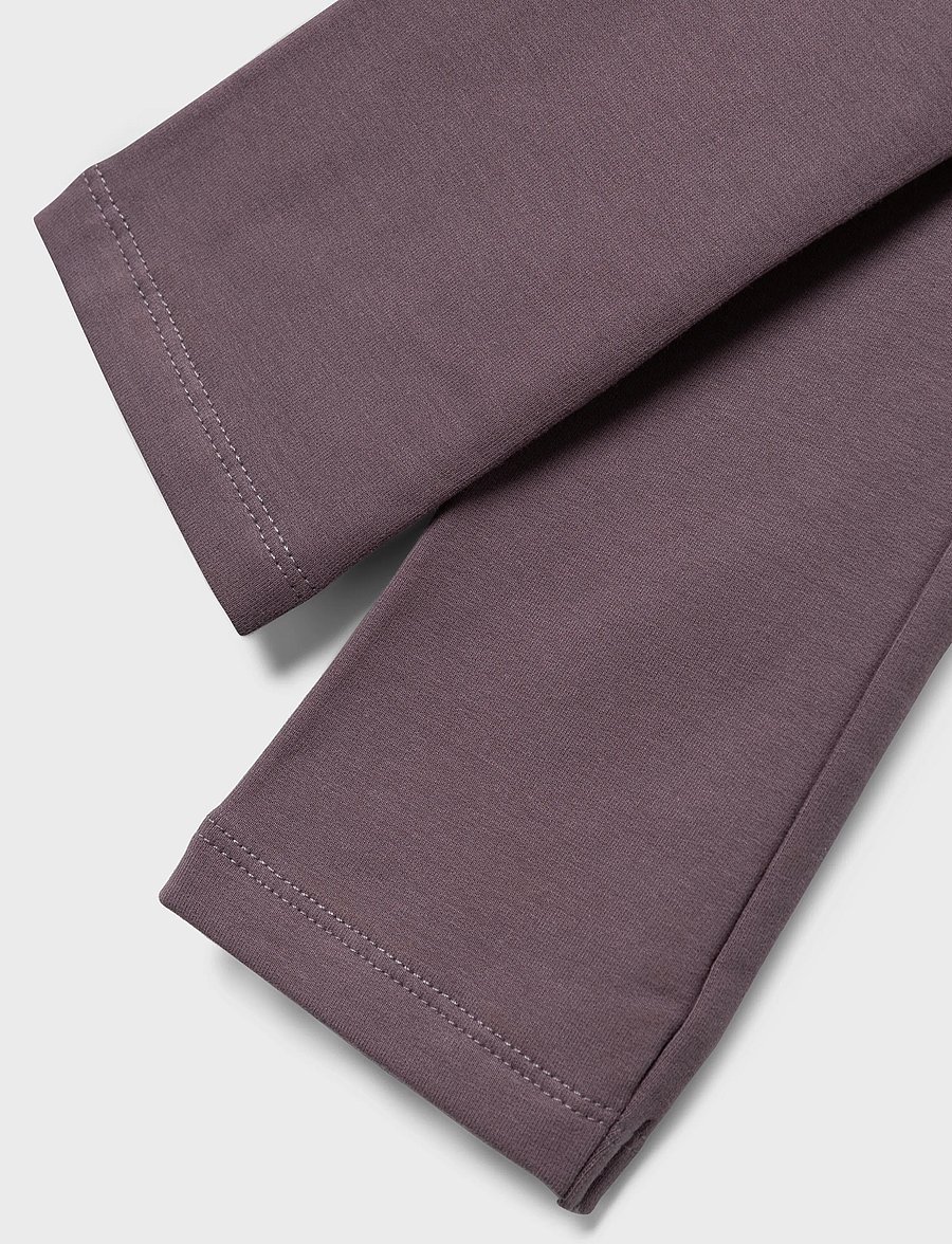 name it - NKFDAVINA SOLID SWE LEGGING BRU N NOOS - retuusid - arctic dusk - 2