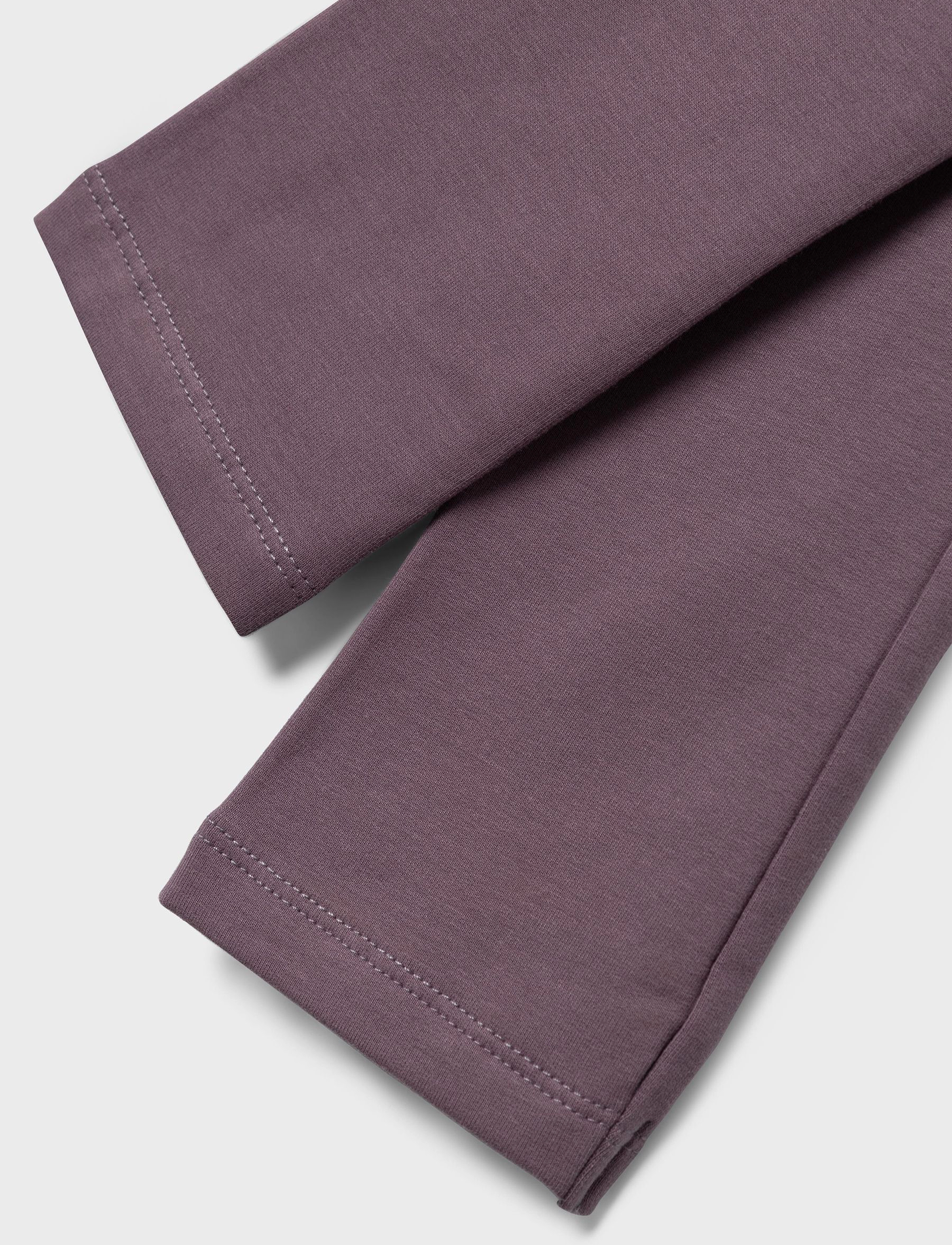 name it - NKFDAVINA SOLID SWE LEGGING  BRU N NOOS - leggings - arctic dusk - 3