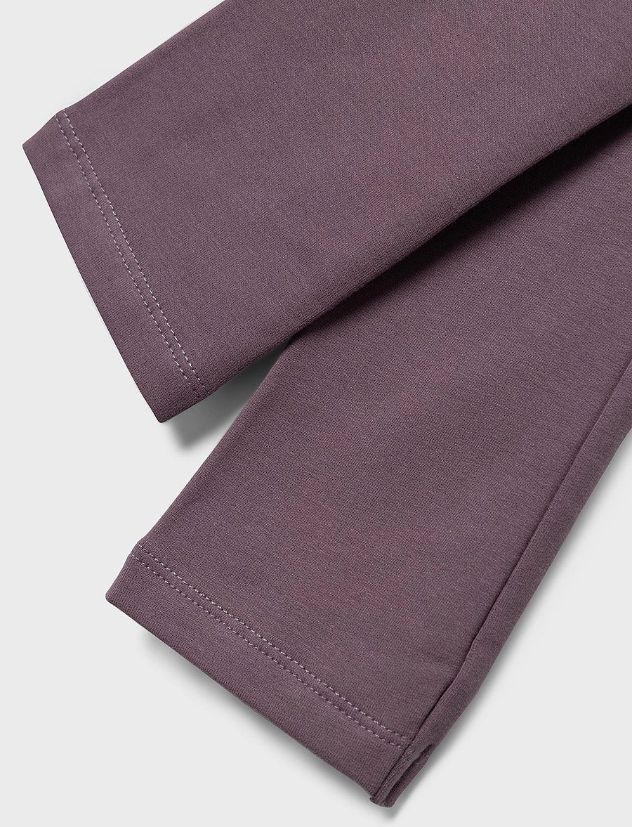name it - NKFDAVINA SOLID SWE LEGGING BRU N NOOS - retuusid - arctic dusk - 3