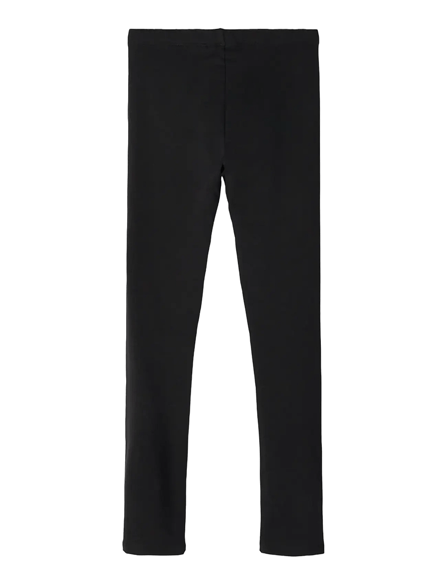 name it - NKFDAVINA SOLID SWE LEGGING BRU N NOOS - leggings - black - 2