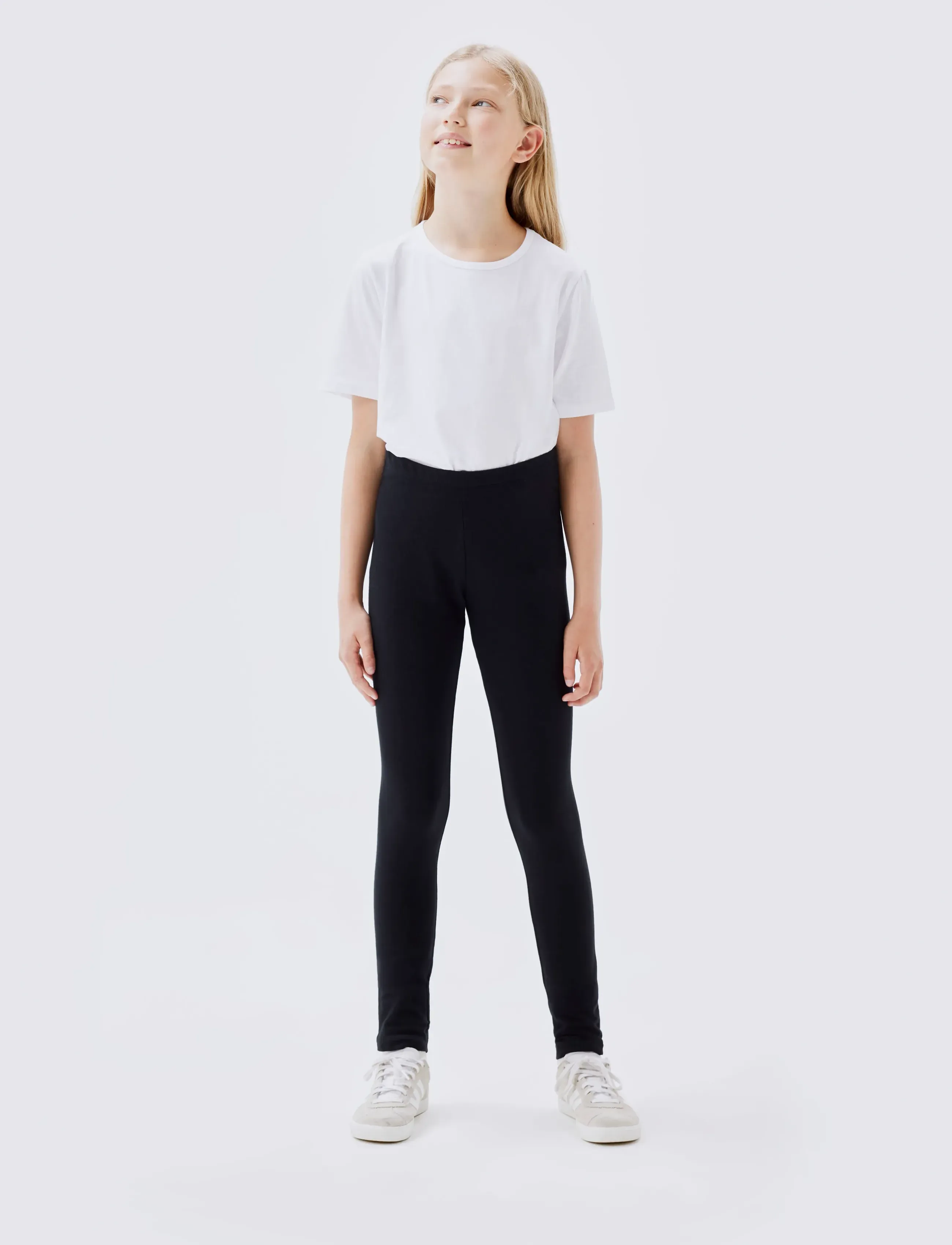 name it - NKFDAVINA SOLID SWE LEGGING  BRU N NOOS - leggings - black - 3