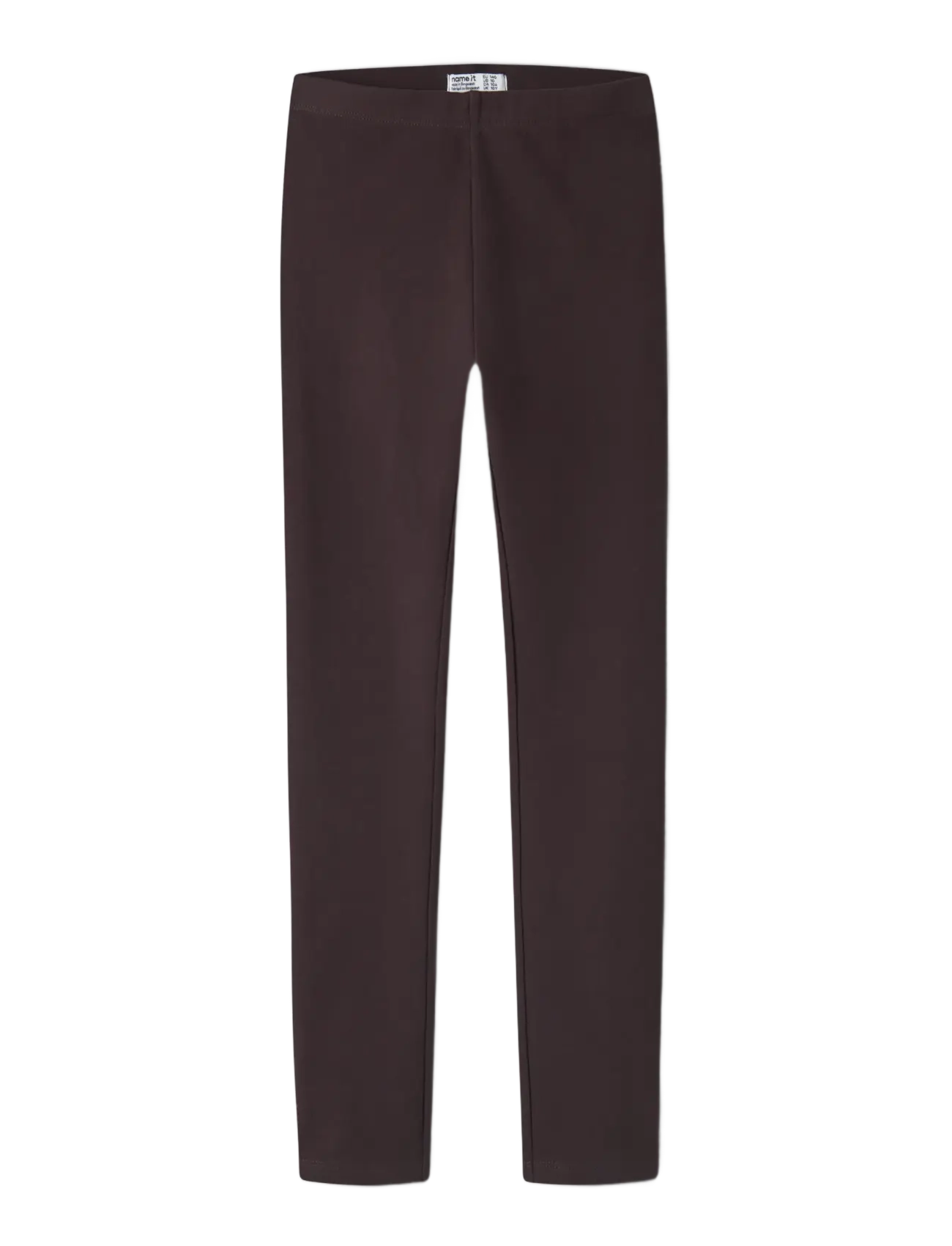 name it - NKFDAVINA SOLID SWE LEGGING  BRU N NOOS - leggings - chocolate plum - 2