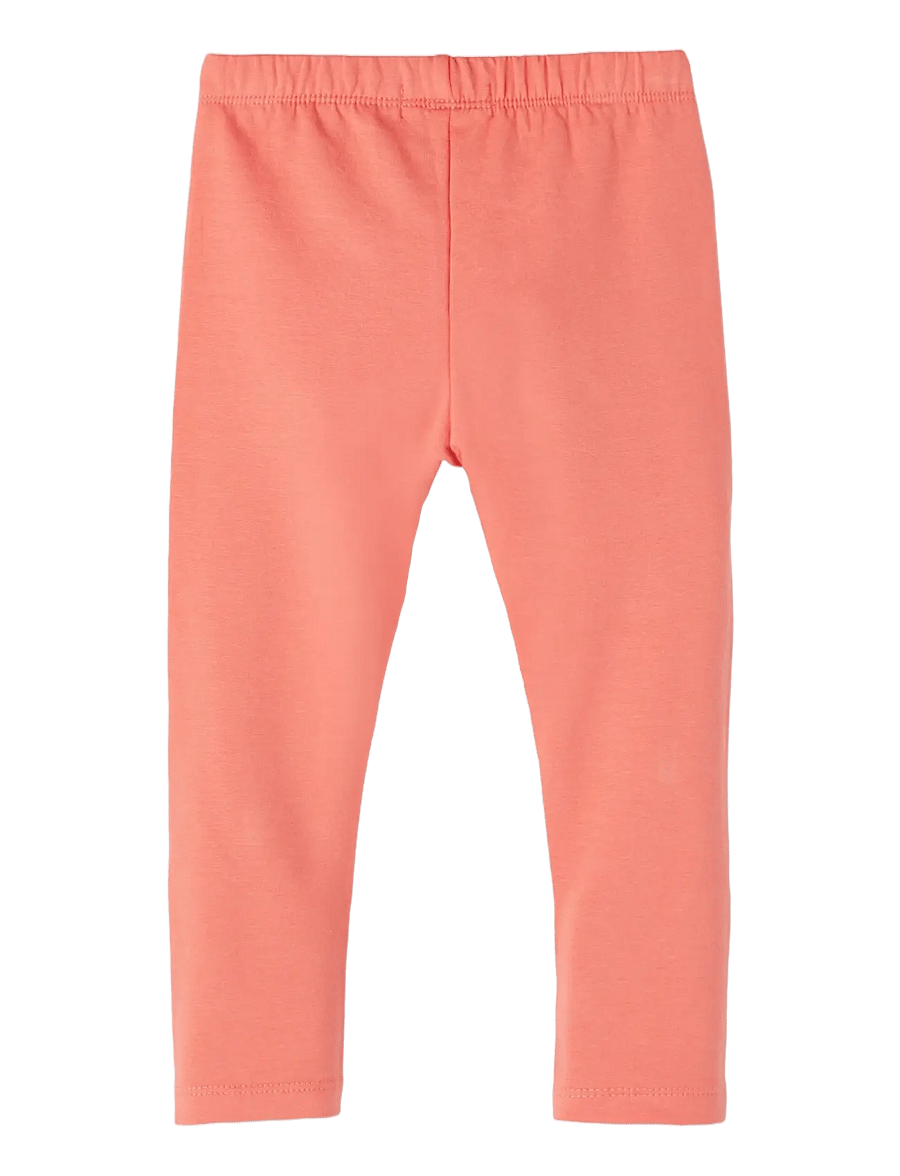 name it - NKFDAVINA SOLID SWE LEGGING BRU N NOOS - leggings - crabapple - 2