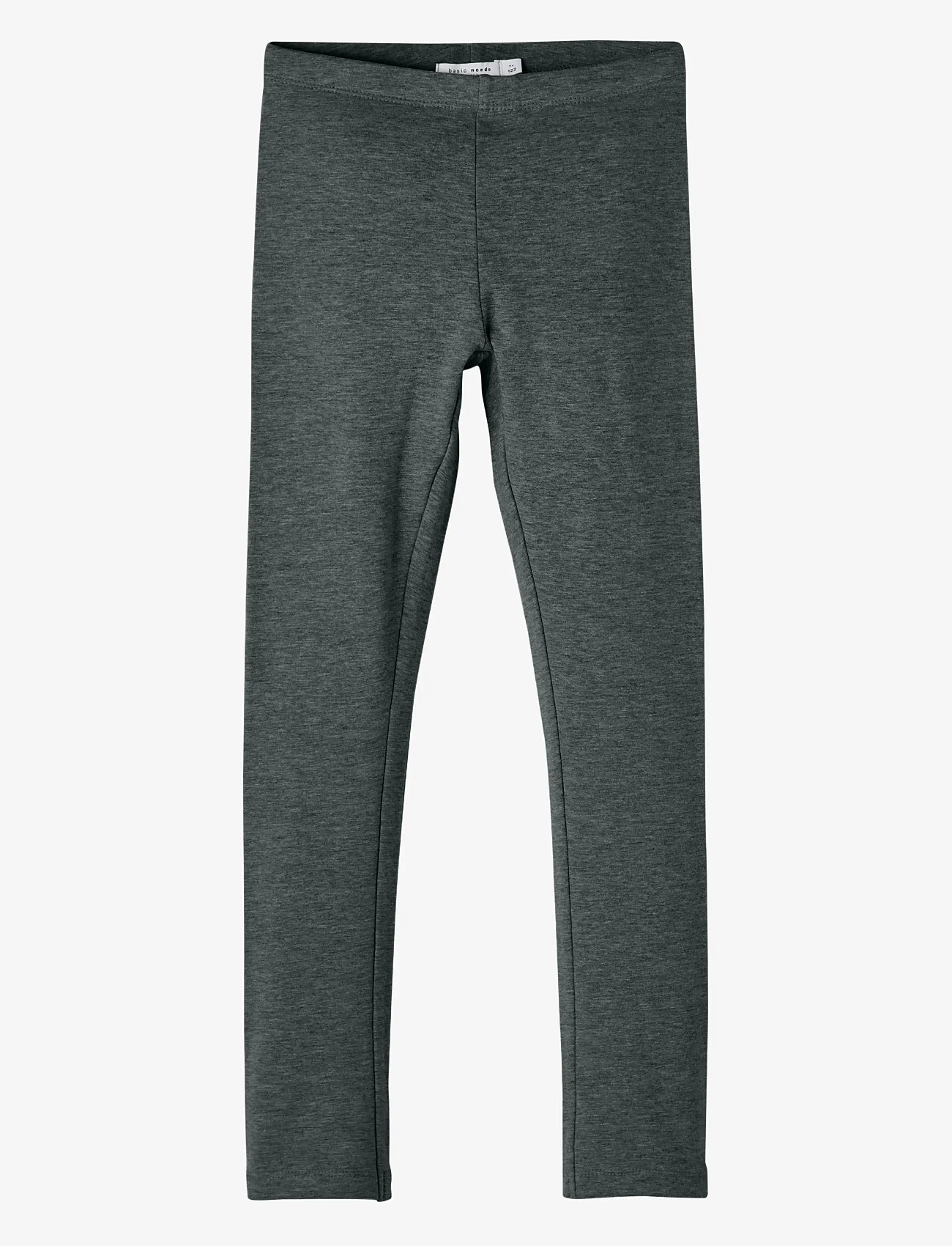 name it - NKFDAVINA SOLID SWE LEGGING  BRU N NOOS - leggings - dark grey melange - 0