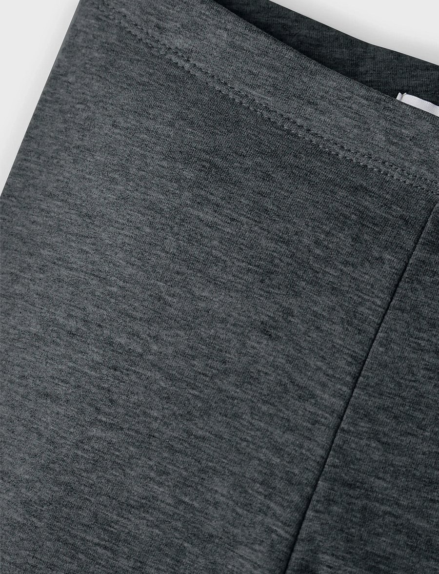 name it - NKFDAVINA SOLID SWE LEGGING BRU N NOOS - leggings - dark grey melange - 2