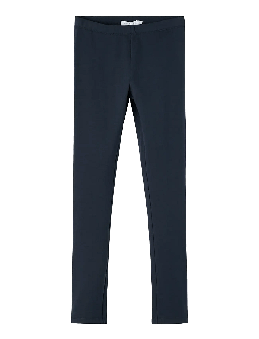 name it - NKFDAVINA SOLID SWE LEGGING BRU N NOOS - leggings - dark sapphire - 0