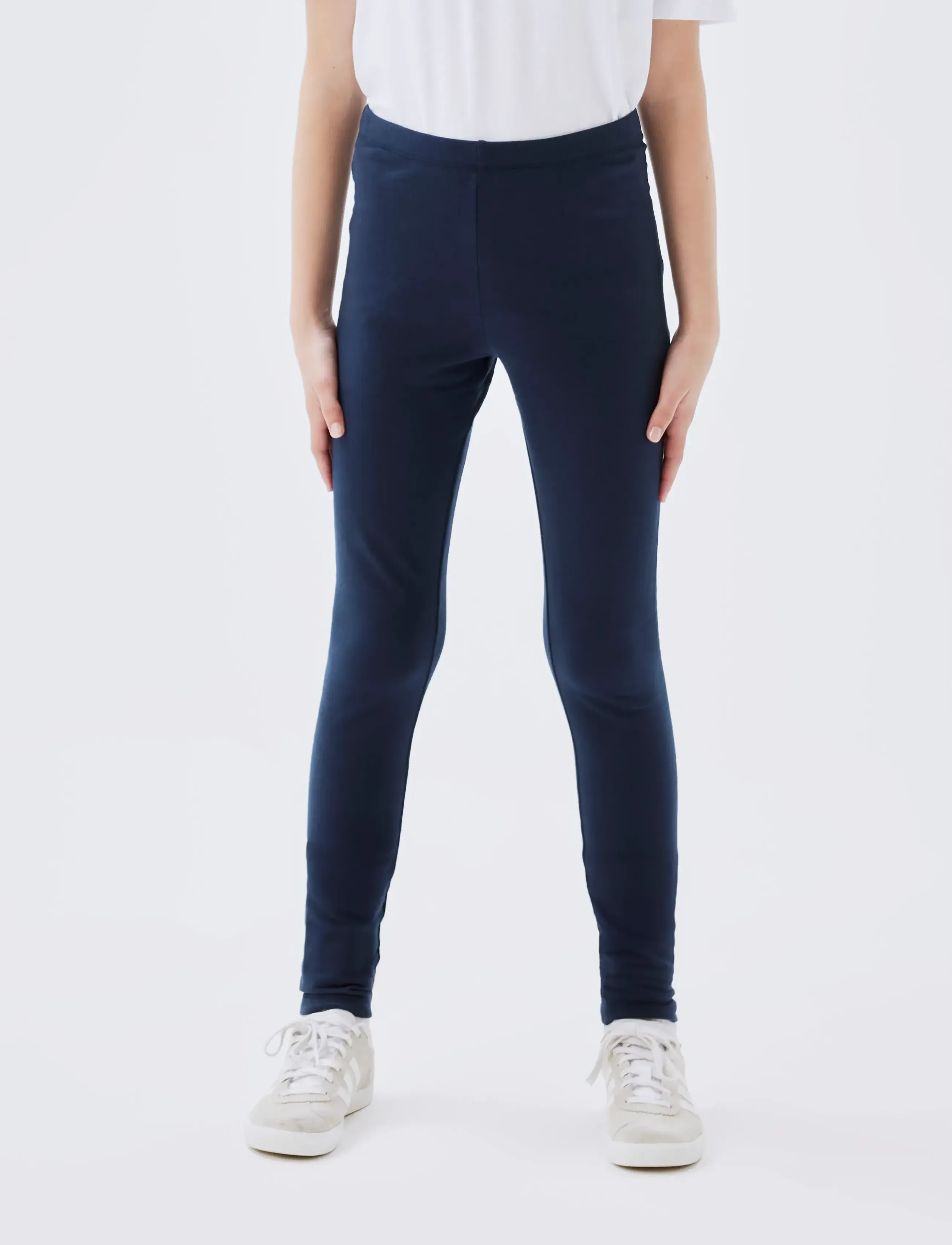 name it - NKFDAVINA SOLID SWE LEGGING  BRU N NOOS - leggings - dark sapphire - 3
