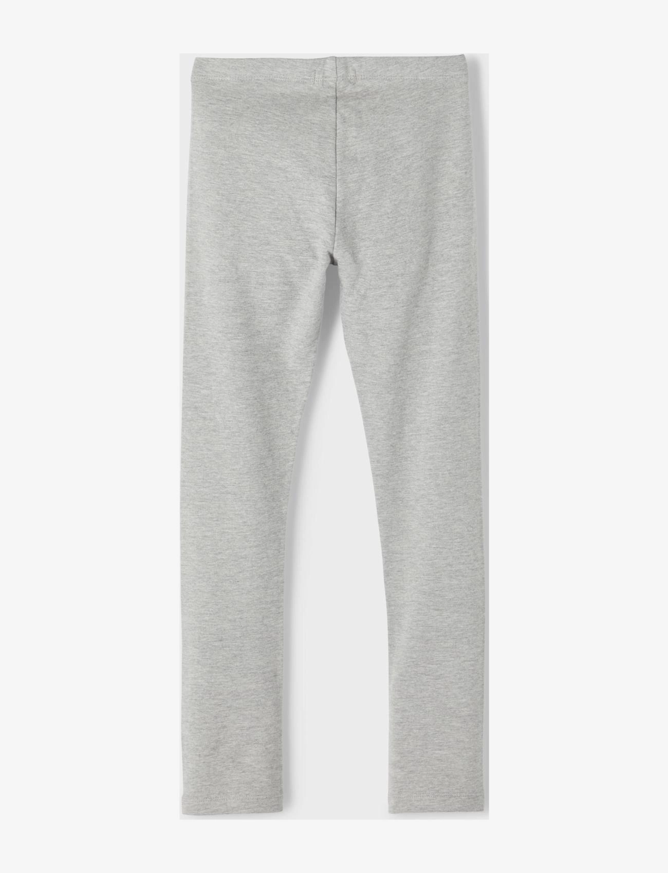 name it - NKFDAVINA SOLID SWE LEGGING  BRU N NOOS - leggings - grey melange - 2
