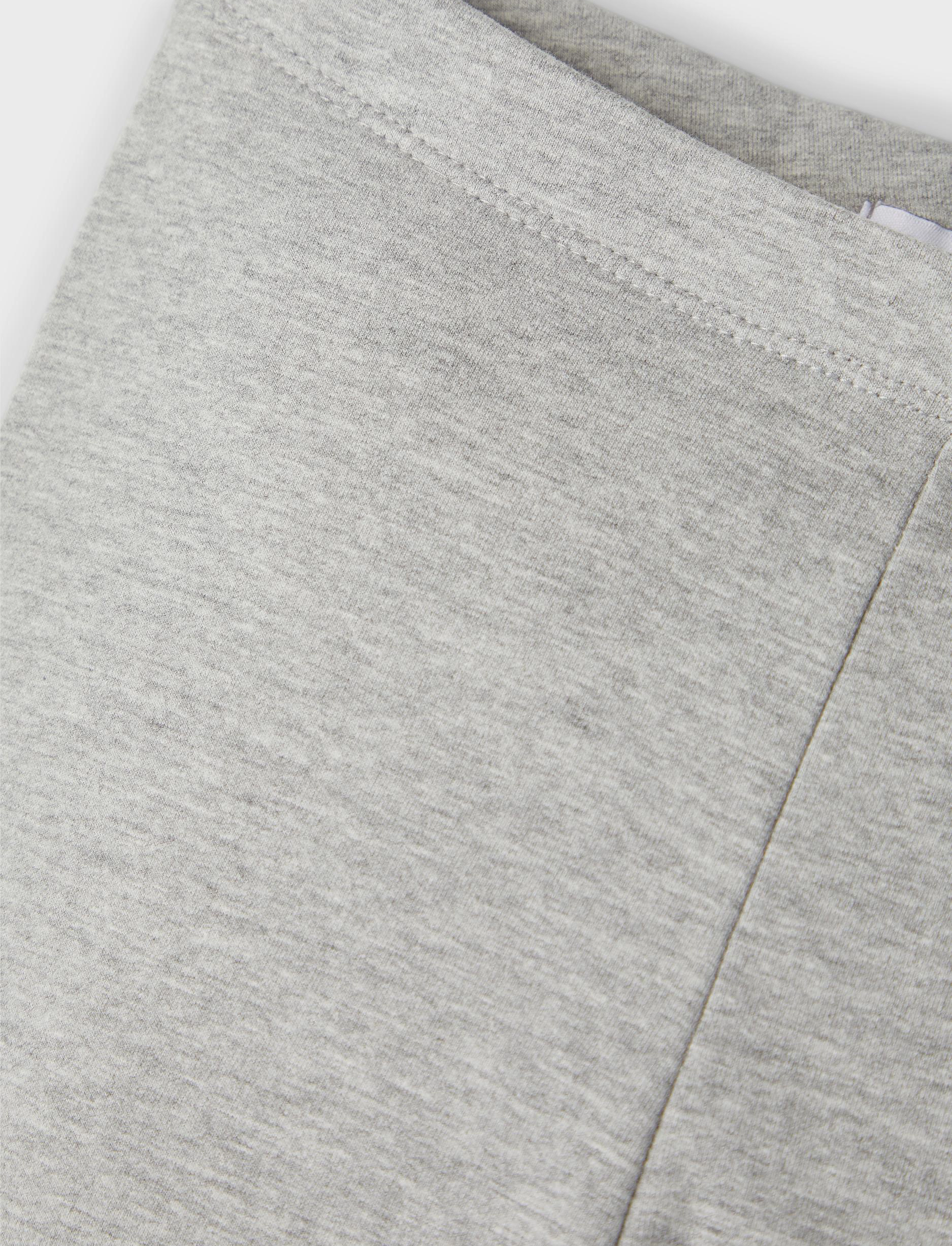 name it - NKFDAVINA SOLID SWE LEGGING  BRU N NOOS - leggings - grey melange - 3