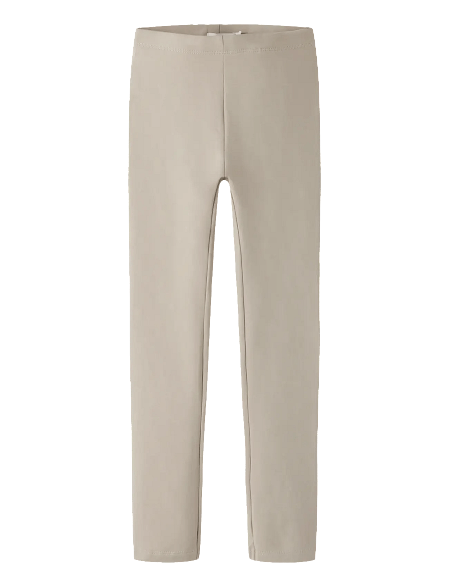 name it - NKFDAVINA SOLID SWE LEGGING BRU N NOOS - leggings - island fossil - 0