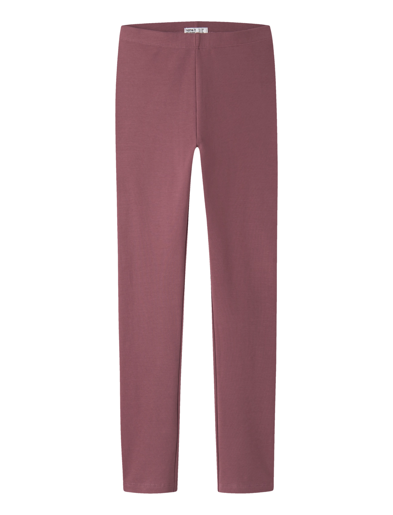name it NKFDAVINA SOLID SWE LEGGING  BRU N NOOS - Leggings - WILD GINGER / burgundy