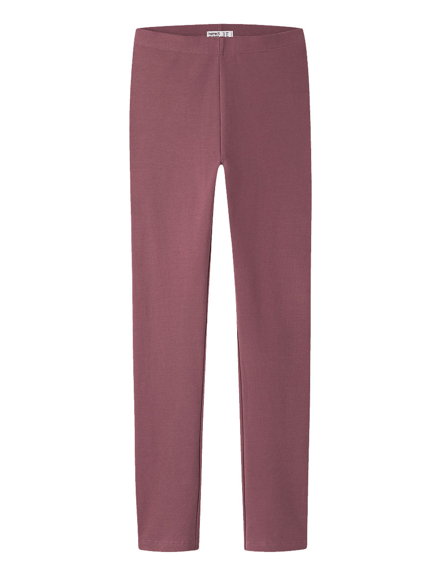 name it - NKFDAVINA SOLID SWE LEGGING BRU N NOOS - leggings - wild ginger - 0