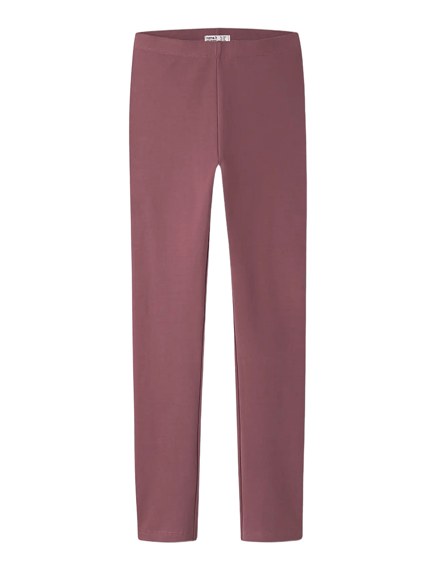 name it - NKFDAVINA SOLID SWE LEGGING BRU N NOOS - leggings - wild ginger - 2