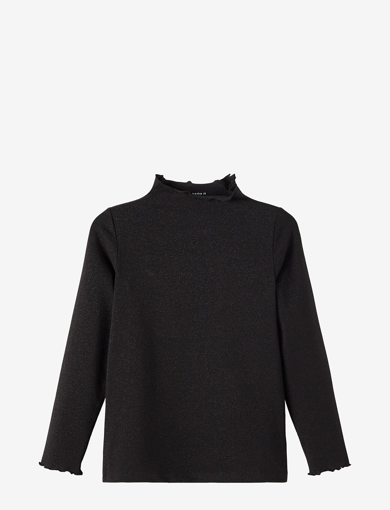 name it - NKFRIKORT LS SLIM TOP - black - 1