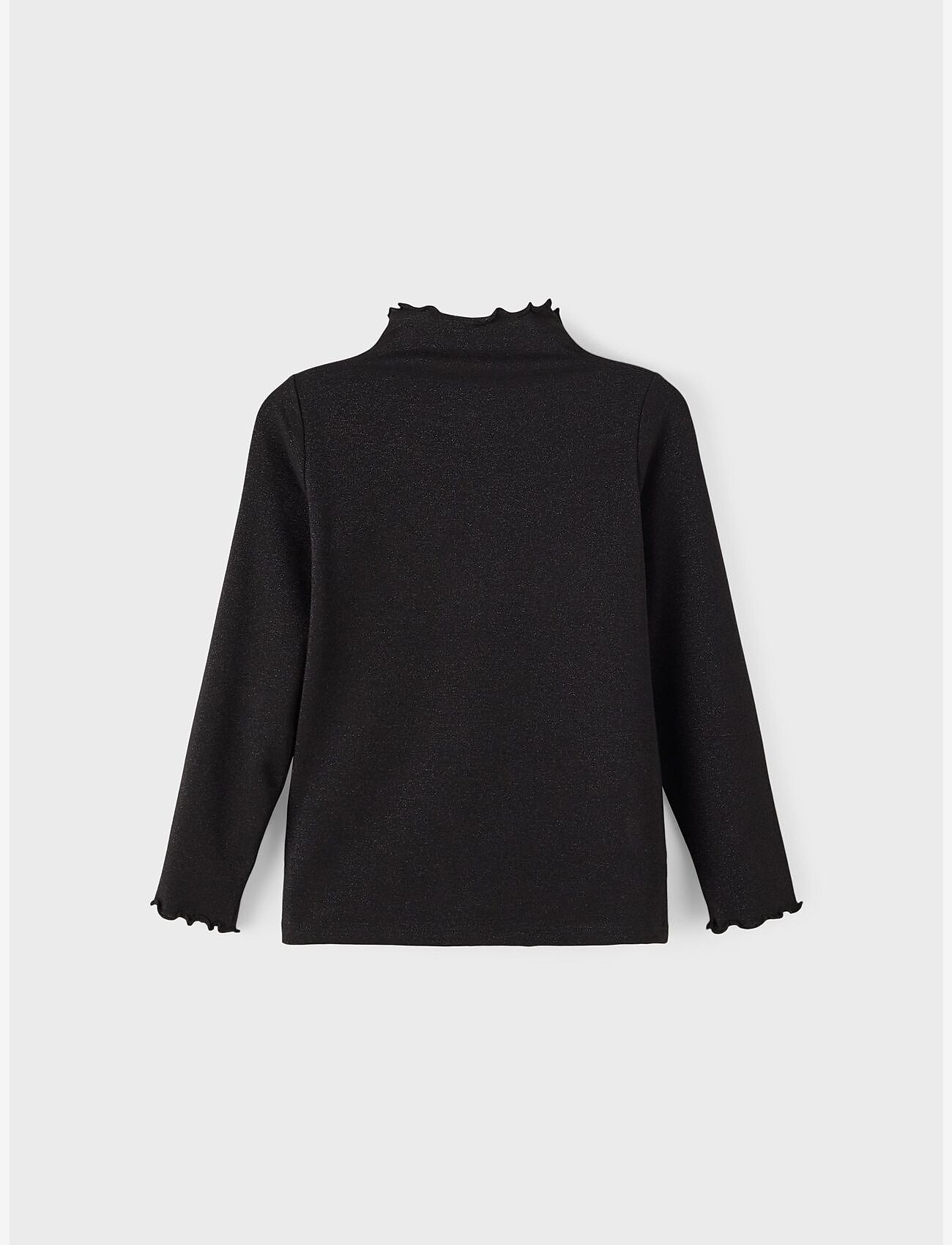 name it - NKFRIKORT LS SLIM TOP - black - 2