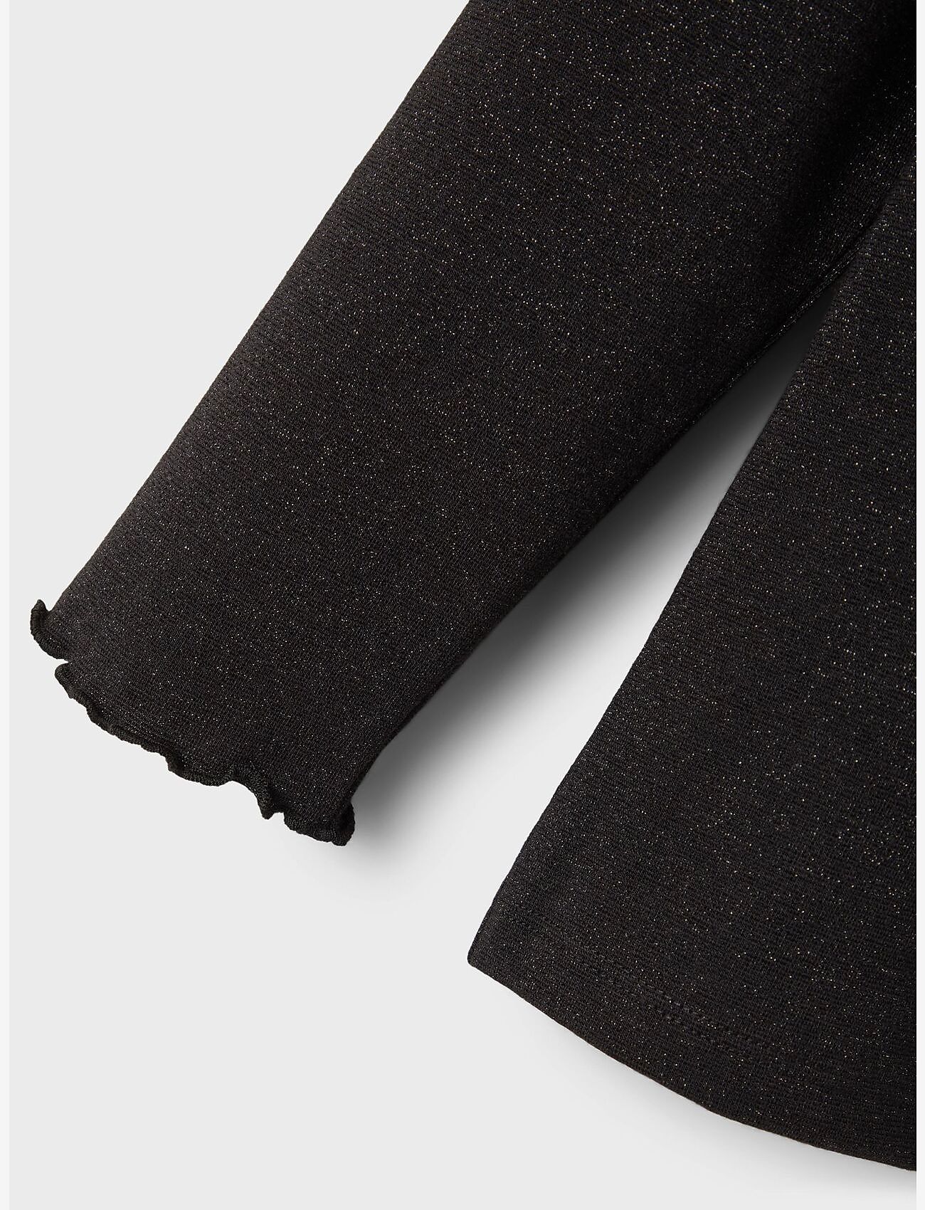 name it - NKFRIKORT LS SLIM TOP - black - 3