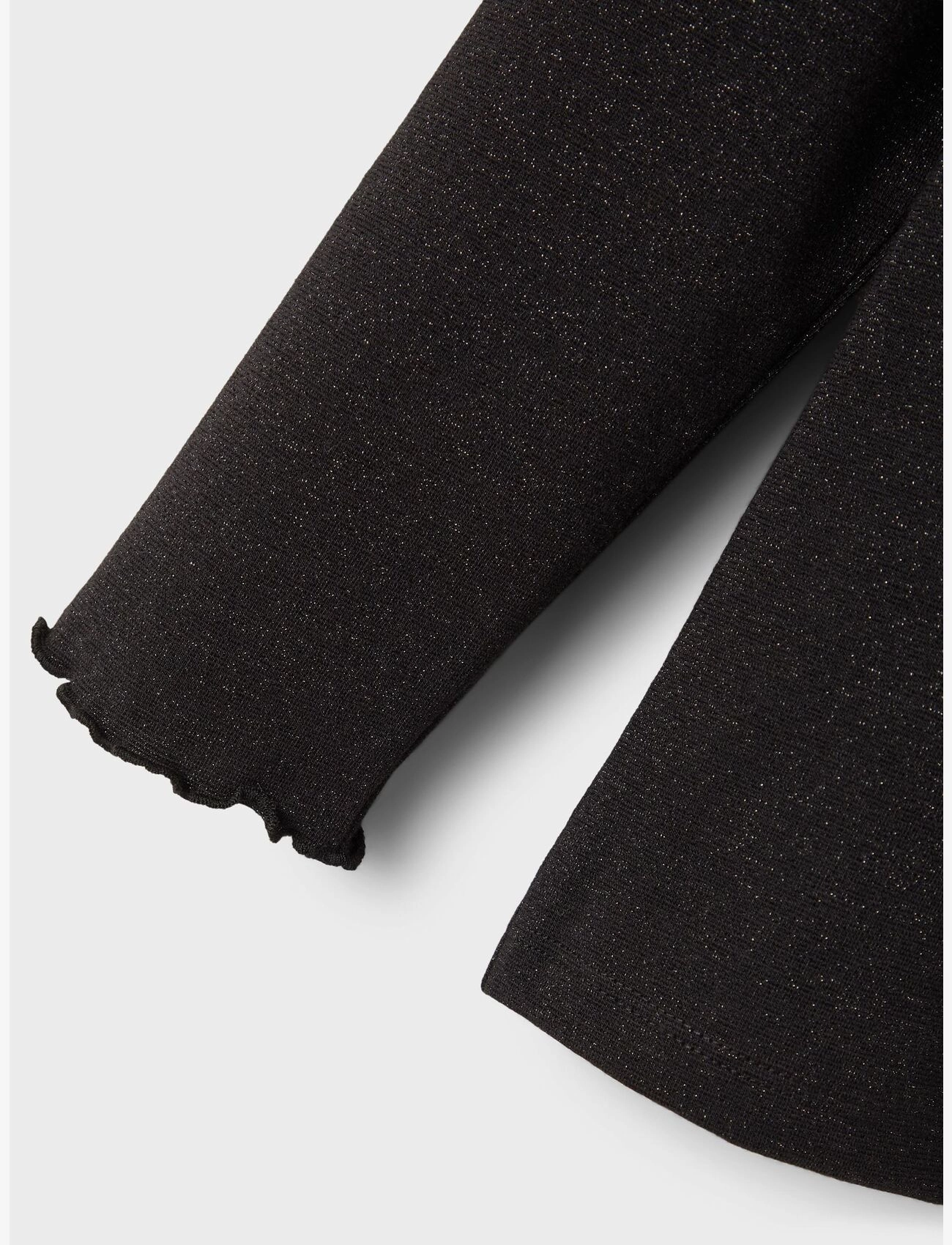 name it - NKFRIKORT LS SLIM TOP - black - 3