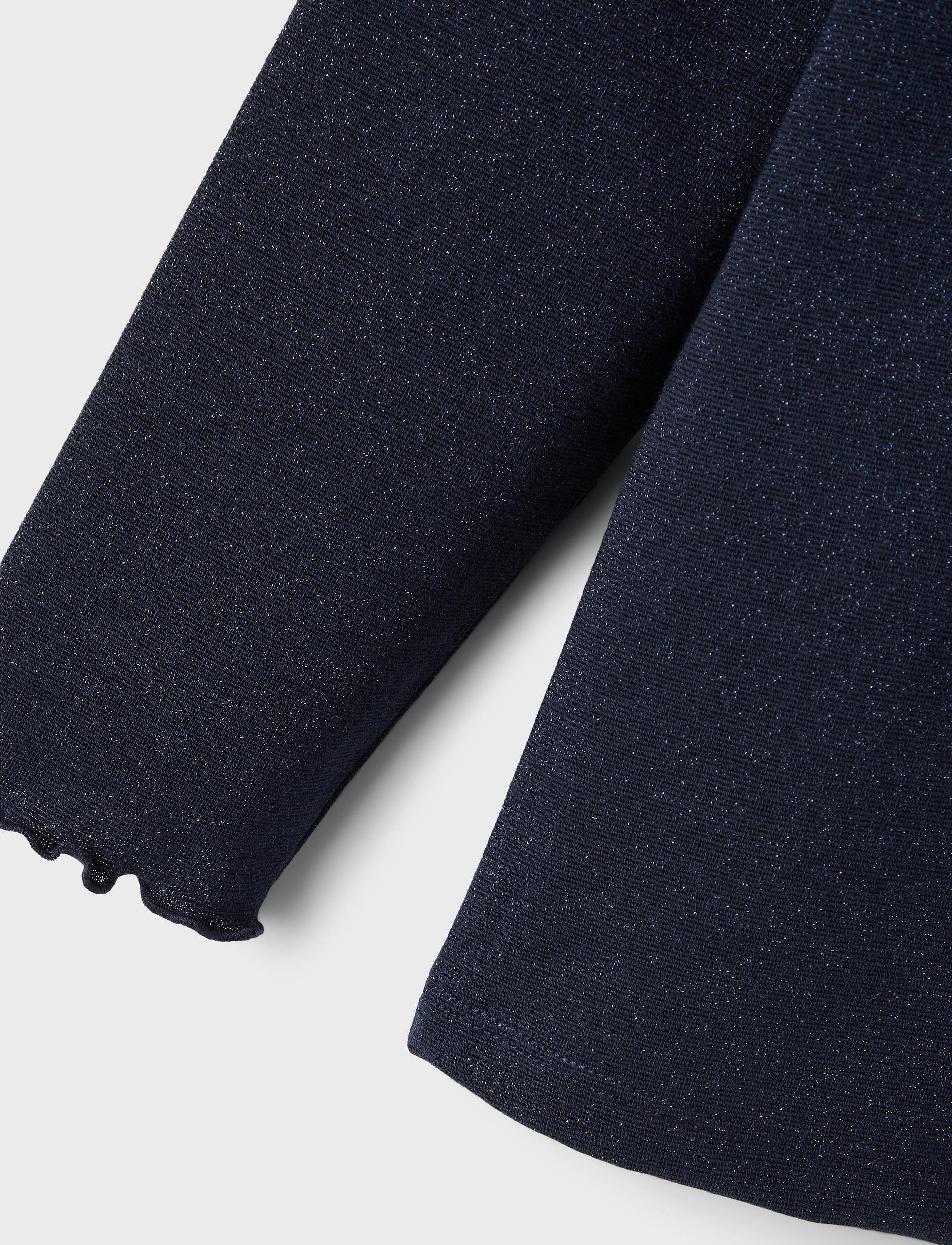 name it - NKFRIKORT LS SLIM TOP - dark sapphire - 3