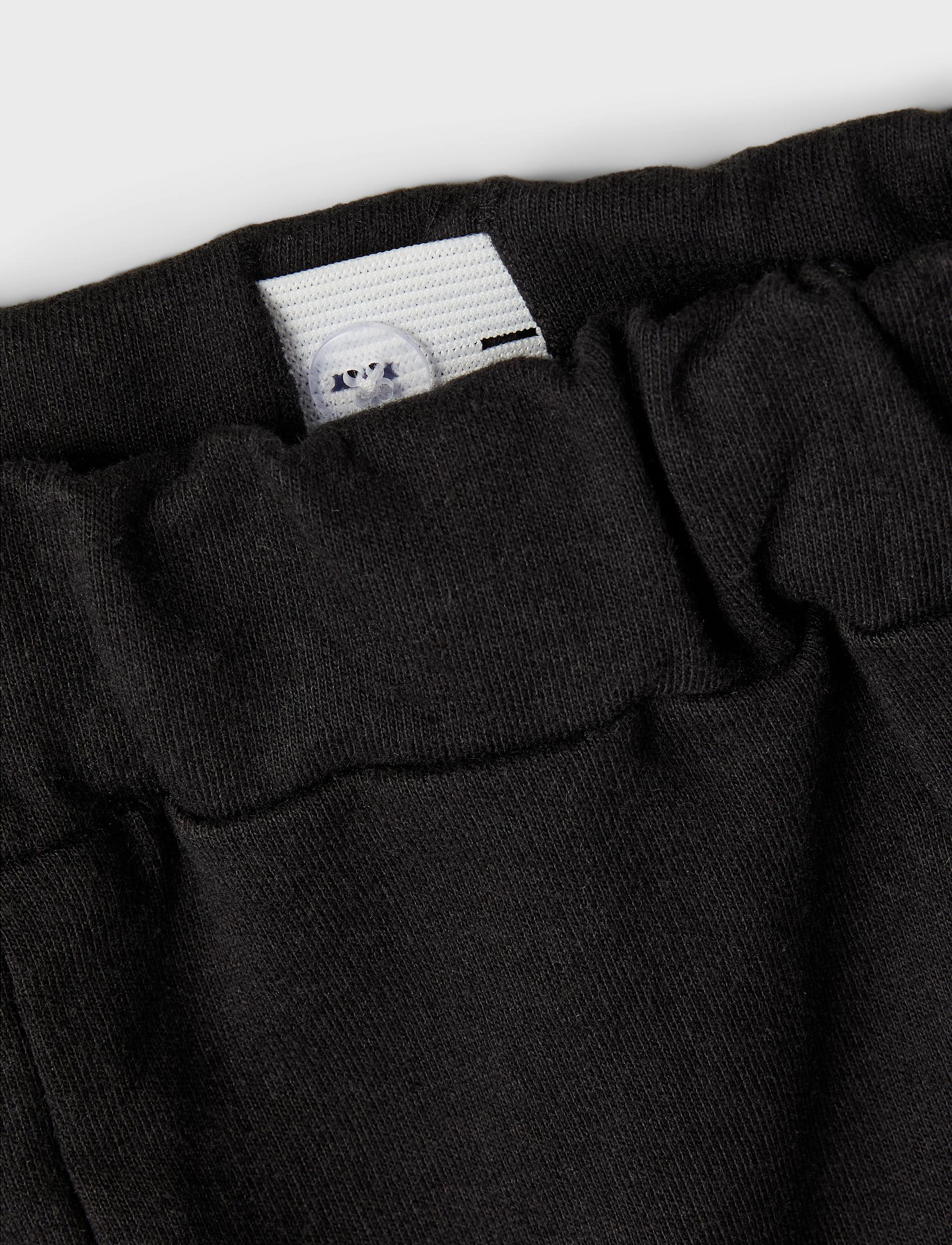 name it - NKFSWEAT PANT UNB NOOS - black - 3