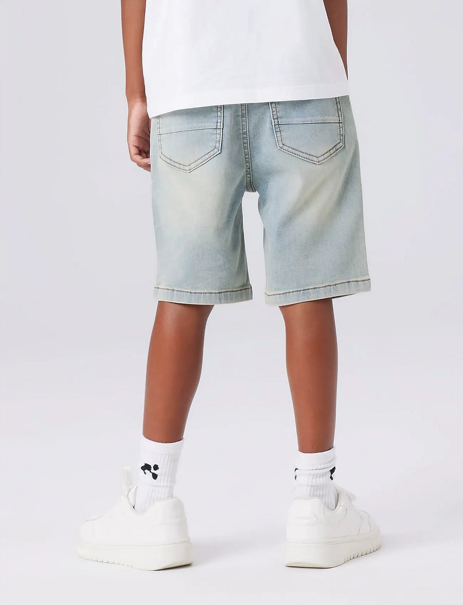 name it - NKMRYAN JOGGER DNM L SHORTS 6300-TH NOOS - denimshorts - vintage light blue denim - 3