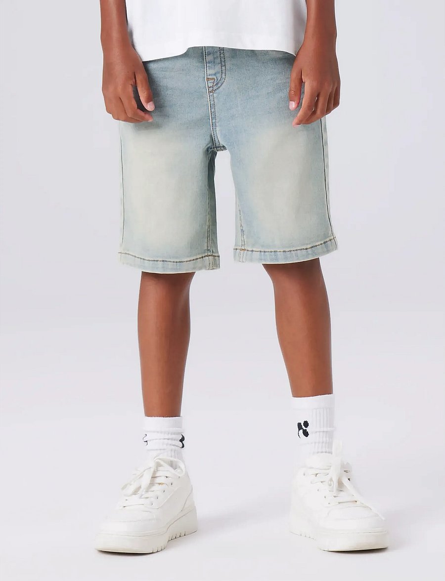 name it - NKMRYAN JOGGER DNM L SHORTS 6300-TH NOOS - denimshorts - vintage light blue denim - 5