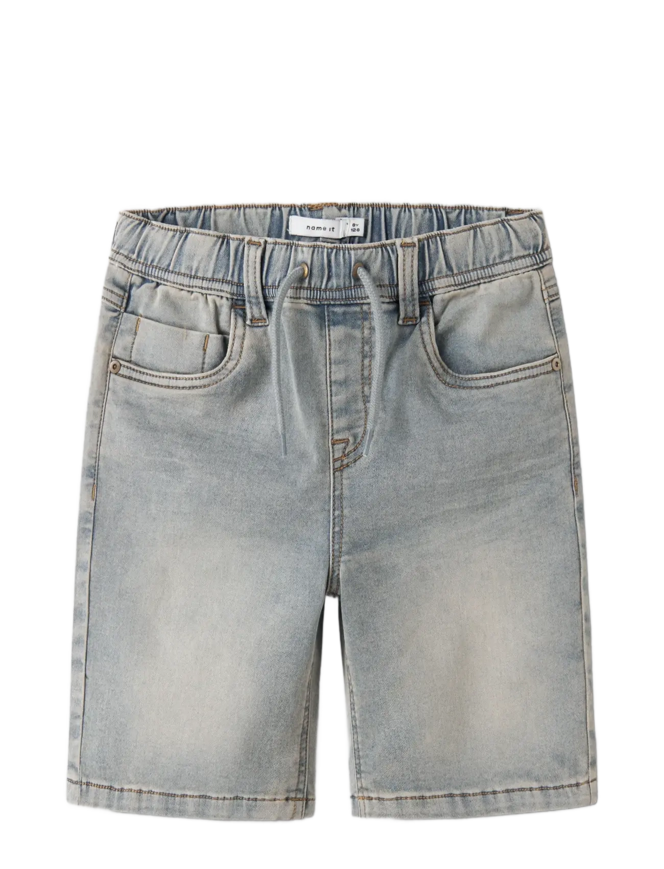 name it - NKMRYAN JOGGER DNM L SHORTS 6300-TH NOOS - denimshorts - vintage light blue denim - 2