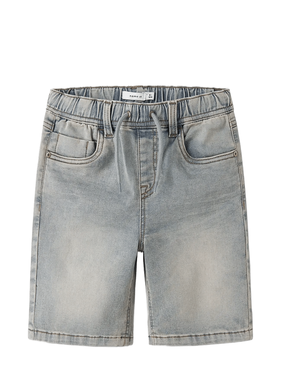 name it - NKMRYAN JOGGER DNM L SHORTS 6300-TH NOOS - denimshorts - vintage light blue denim - 2