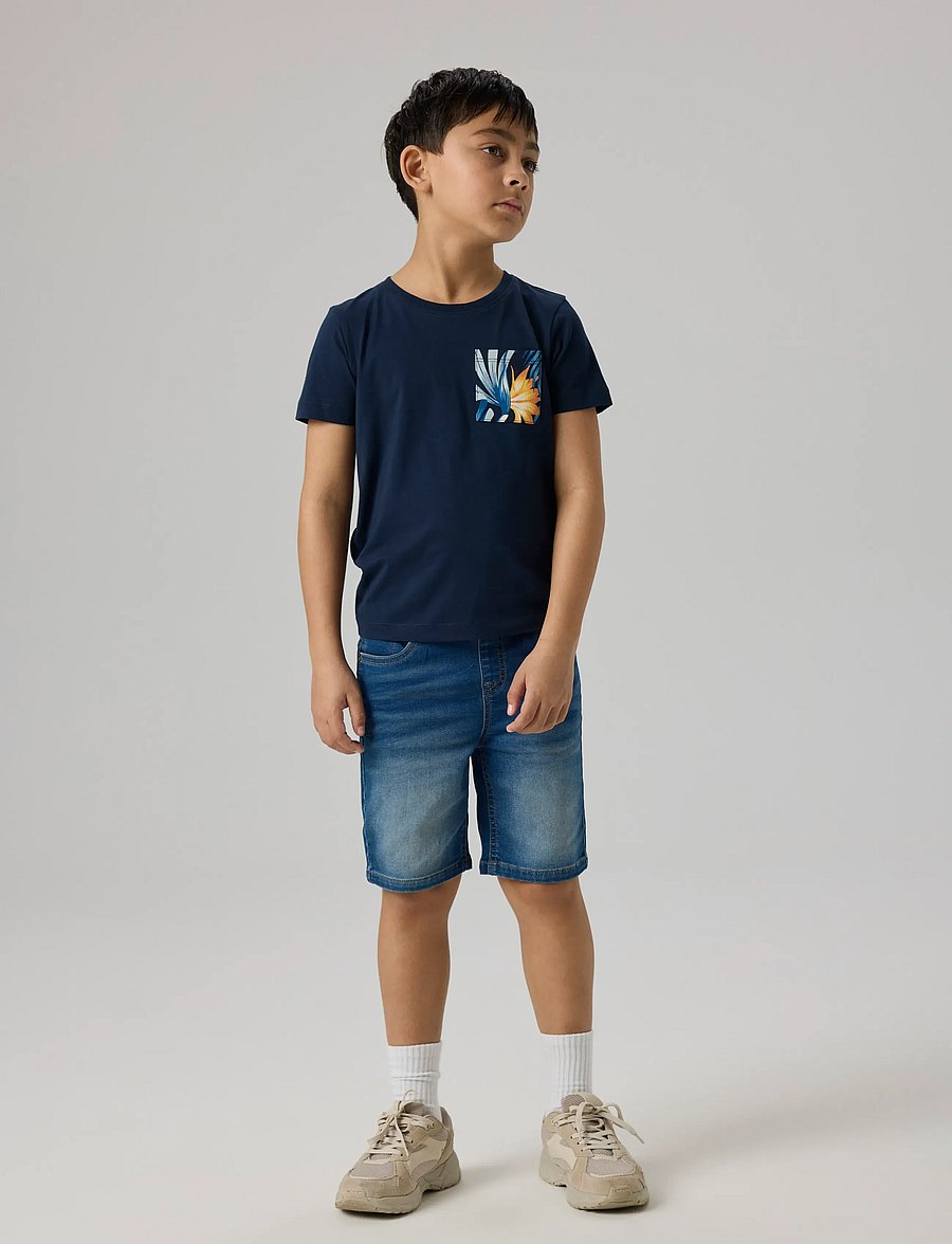 name it - NKMRYAN JOGGER DNM L SHORTS 6300-TH NOOS - lühikesed teksapüksid - dark blue denim - 5