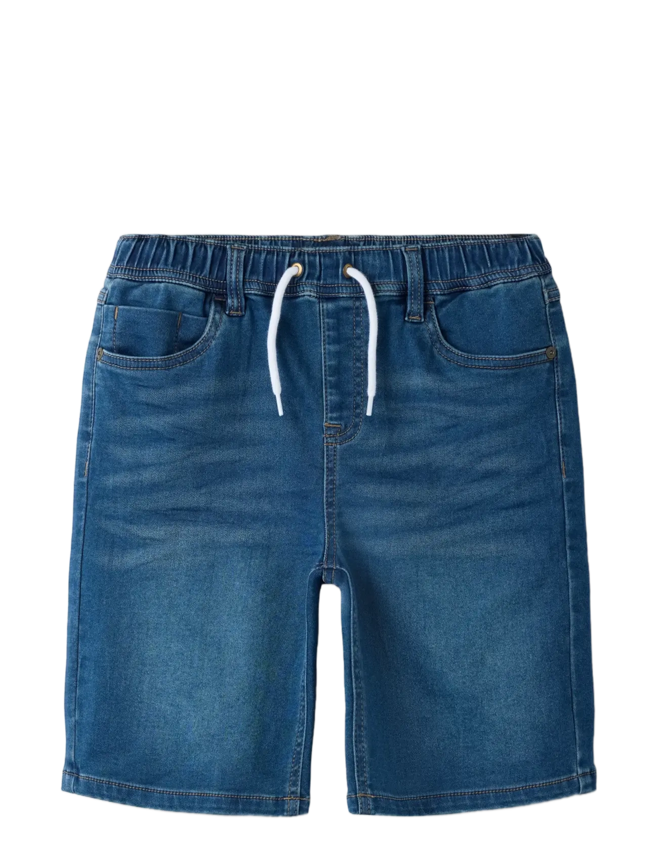 name it - NKMRYAN JOGGER DNM L SHORTS 6300-TH NOOS - denimshorts - dark blue denim - 2