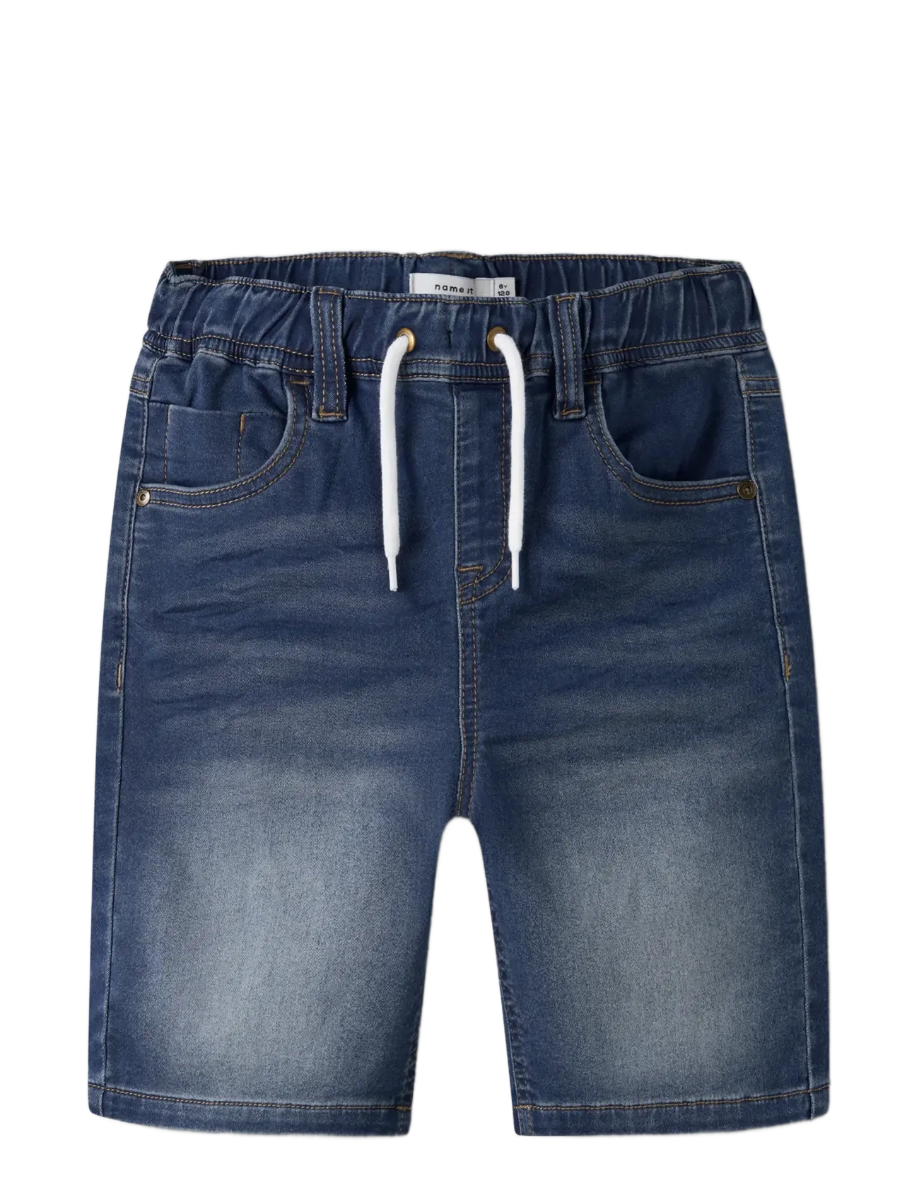 name it - NKMRYAN JOGGER DNM L SHORTS 6300-TH NOOS - denimshorts - dark blue denim - 2