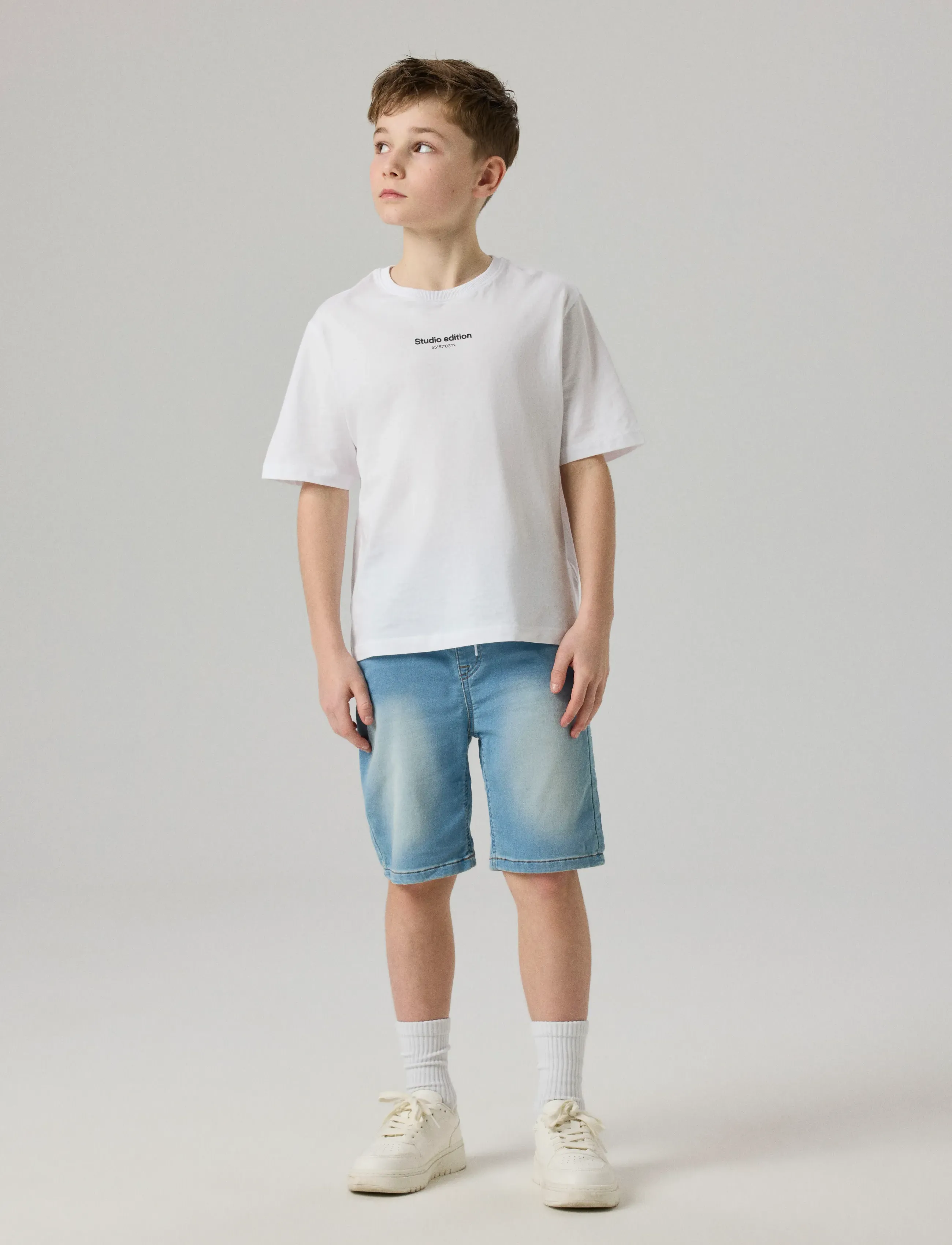 name it - NKMRYAN JOGGER DNM L SHORTS 6300-TH NOOS - denim shorts - light blue denim - 4
