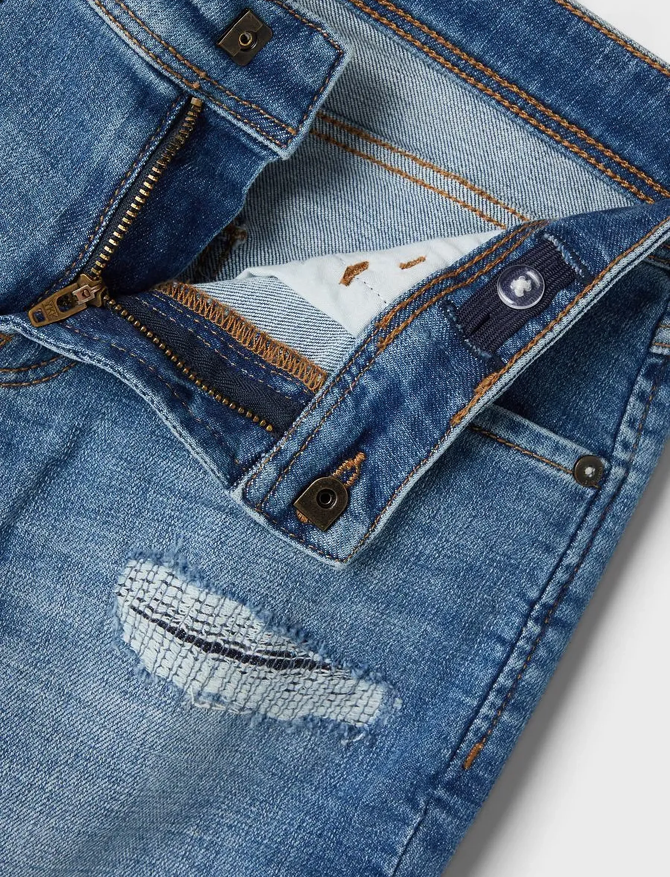 name it - NKMRYAN TAP DNM 2625-IN L SHORTS NOOS - medium blue denim - 4