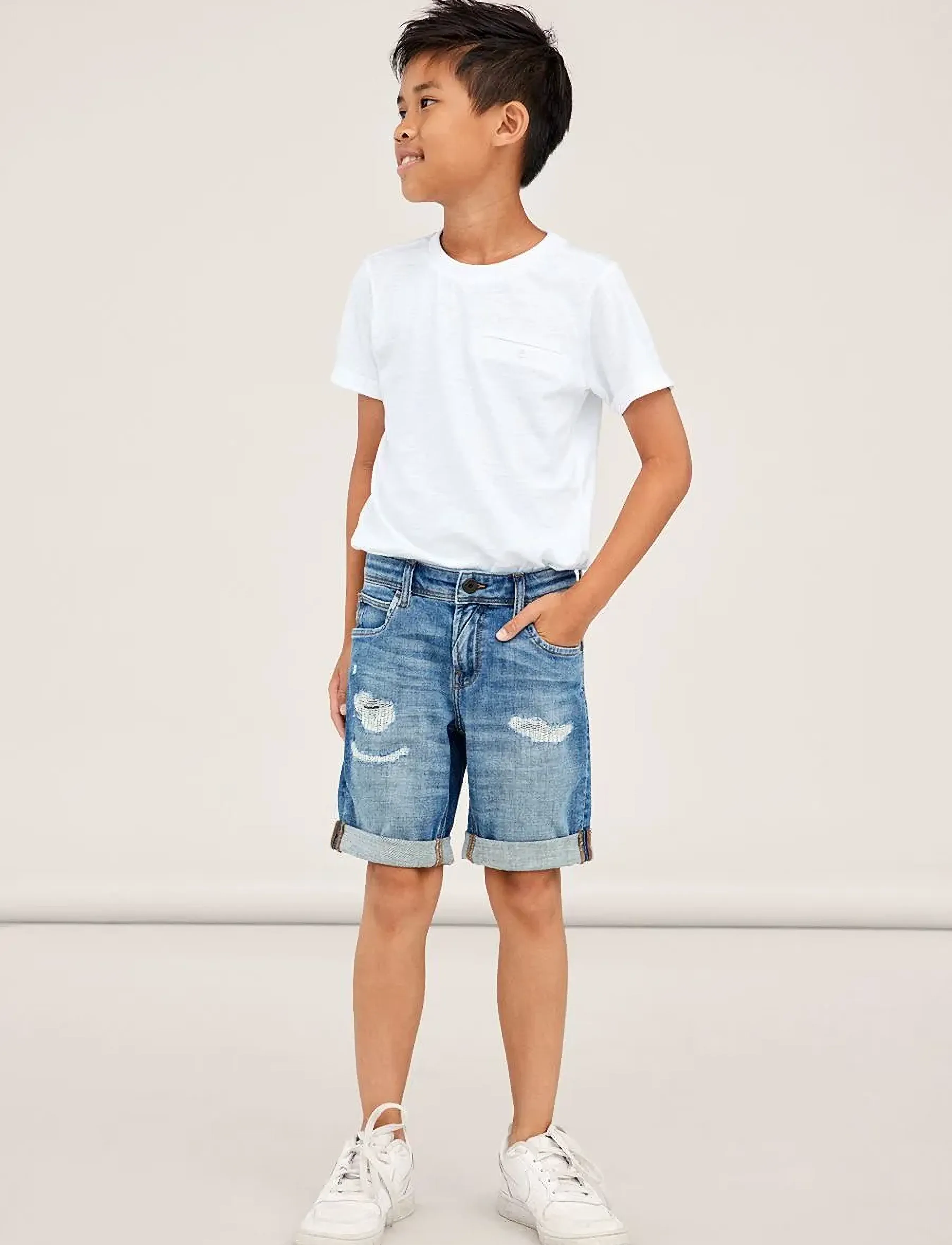 name it - NKMRYAN TAP DNM 2625-IN L SHORTS NOOS - medium blue denim - 5