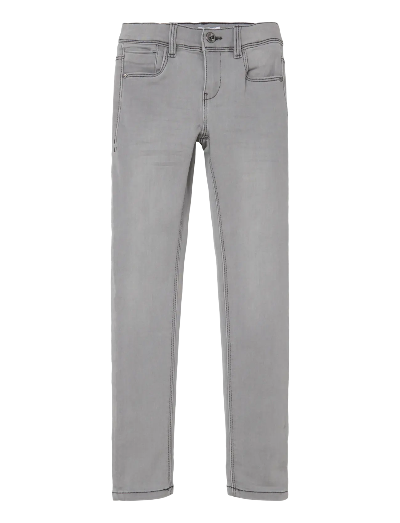 name it NKFPOLLY DNMTASI PANT NOOS - Kläder - MEDIUM GREY DENIM / grey