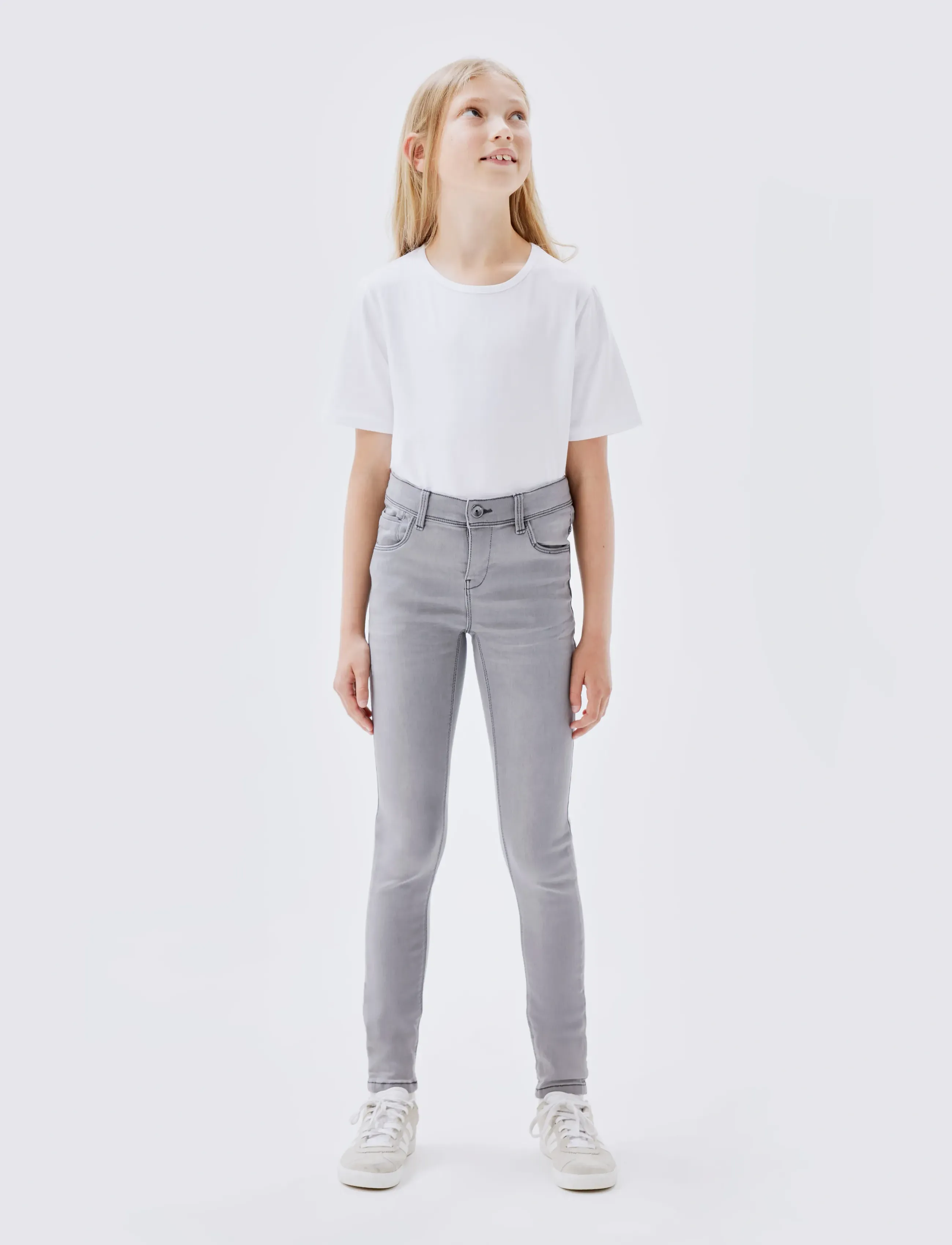 name it - NKFPOLLY DNMTASI PANT NOOS - skinny jeans - medium grey denim - 3