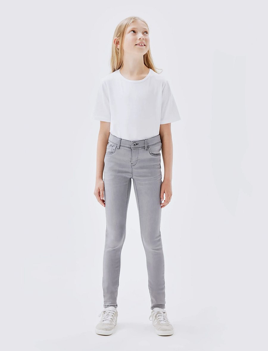 name it - NKFPOLLY DNMTASI PANT NOOS - skinny jeans - medium grey denim - 3