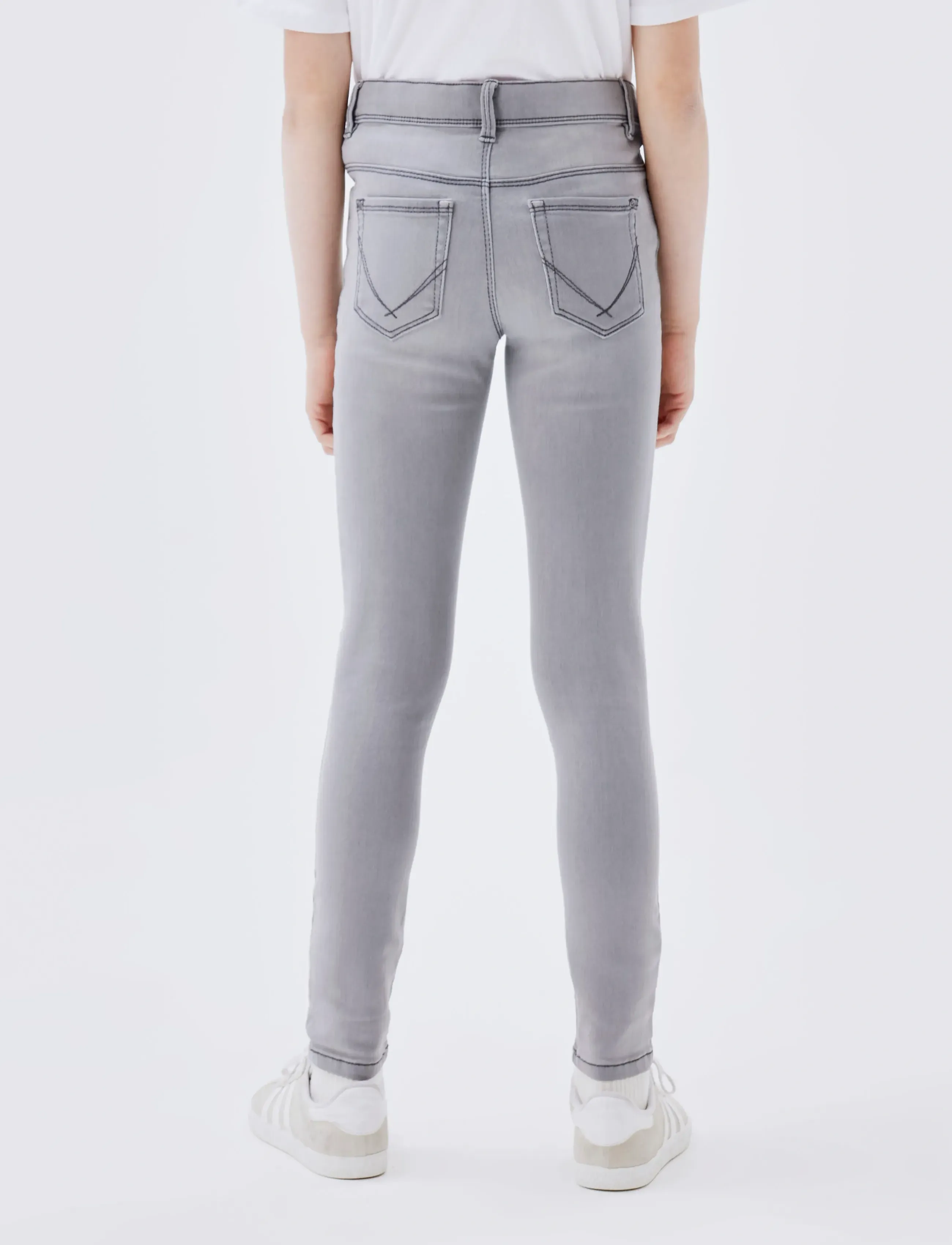 name it - NKFPOLLY DNMTASI PANT NOOS - skinny jeans - medium grey denim - 4