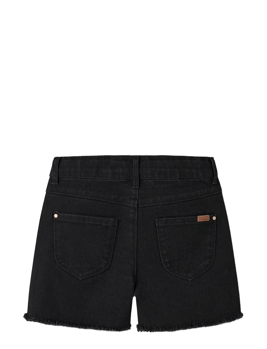 name it - NKFROSE HW MOM DNM SHORTS 8222-YA NOOS - denimshorts - black denim - 2