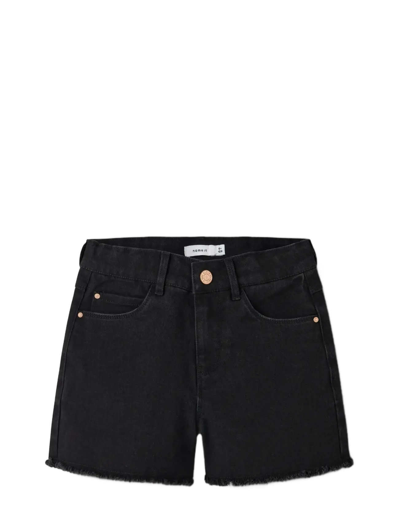 name it - NKFROSE HW MOM DNM SHORTS 8222-YA NOOS - denimshorts - black denim - 3