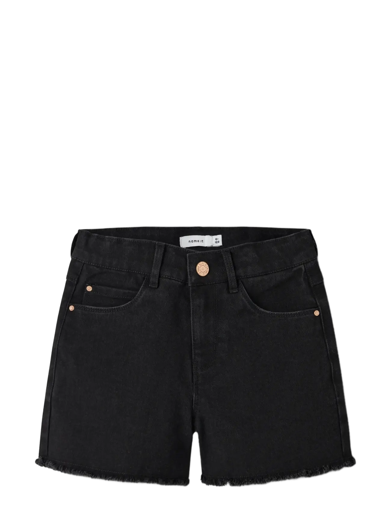 name it - NKFROSE HW MOM DNM SHORTS 8222-YA NOOS - denimshorts - black denim - 4