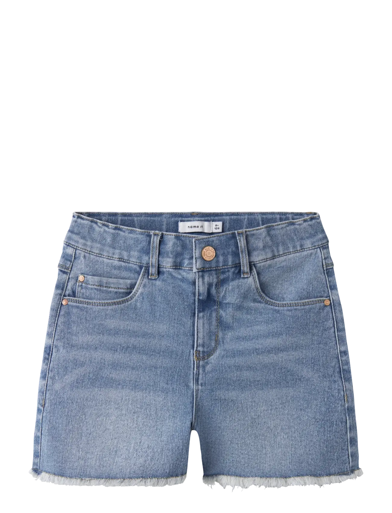 name it NKFROSE HW MOM DNM SHORTS 8222-YA NOOS - Imik  44-92 - MEDIUM BLUE DENIM / blue
