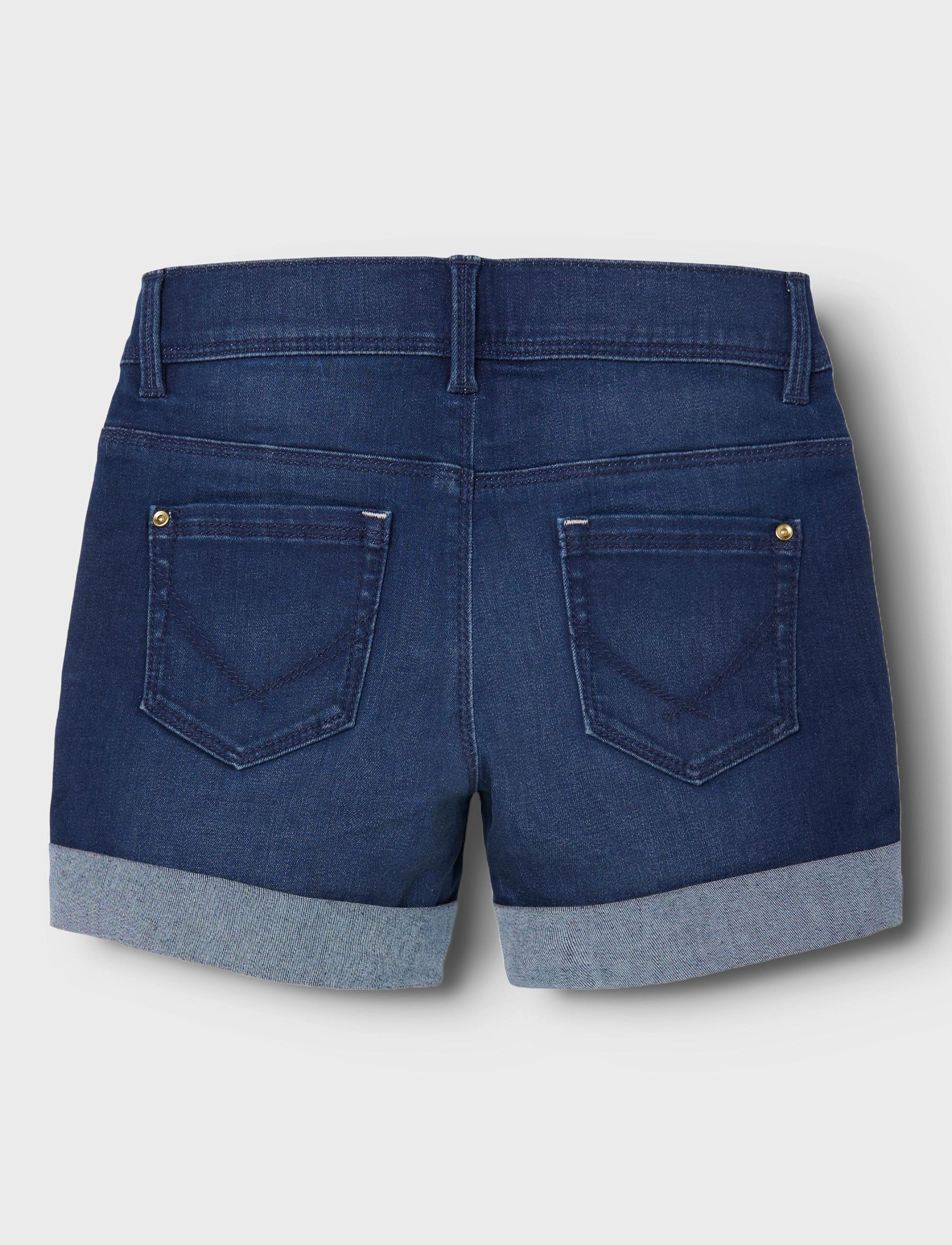 name it - NKFSALLI SLIM DNM SHORTS 5221-TA NOOS - medium blue denim - 5