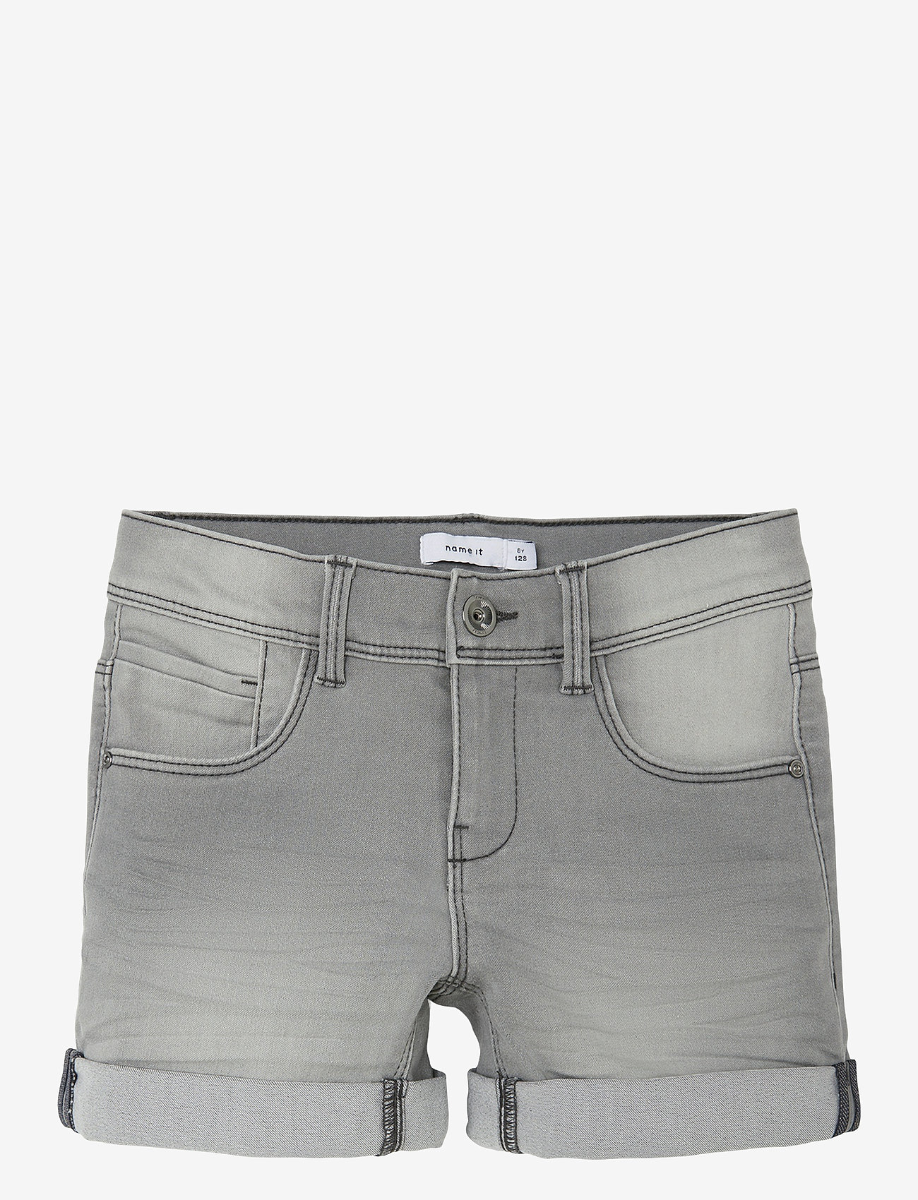 name it - NKFSALLI SLIM DNM SHORTS 5221-TA NOOS - denimshorts - medium grey denim - 1