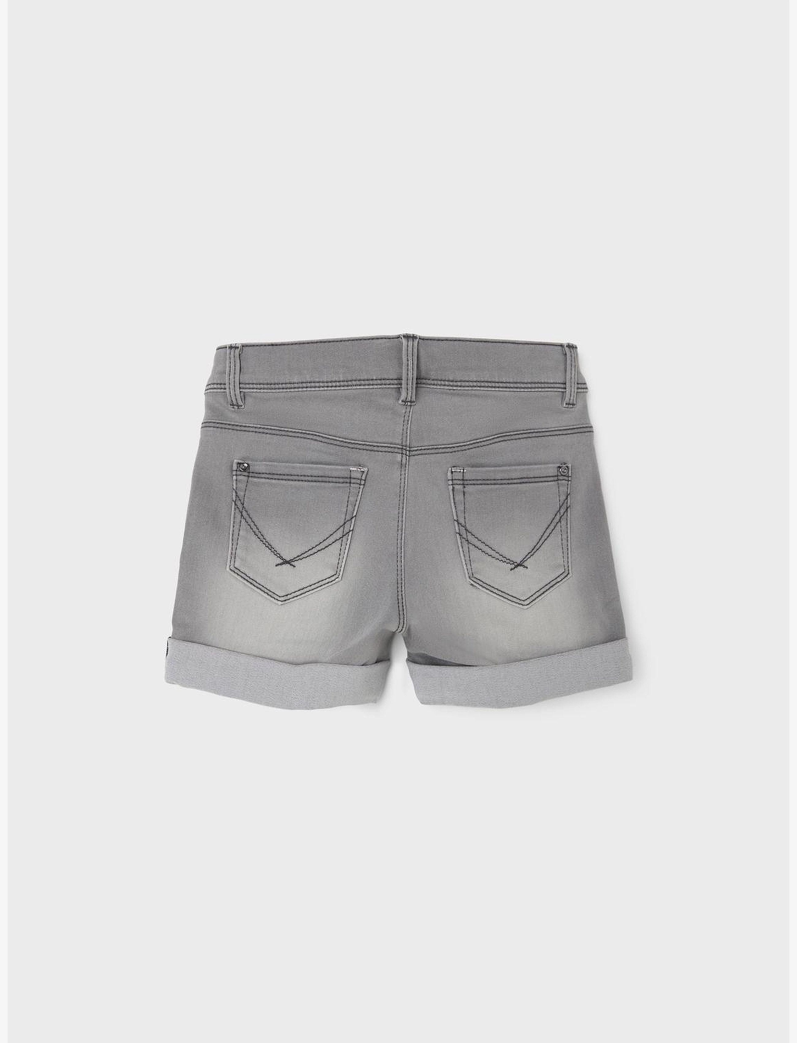 name it - NKFSALLI SLIM DNM SHORTS 5221-TA NOOS - medium grey denim - 2