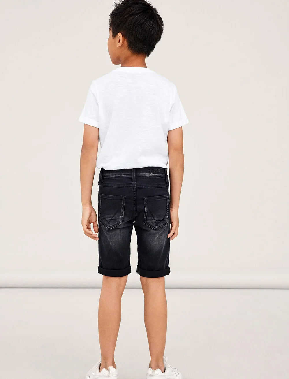 name it - NKMTHEO XSL DNM L SHORTS 6622-CL NOOS - jeansshorts - black denim - 3