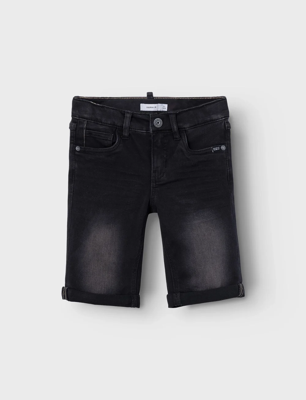 name it - NKMTHEO XSL DNM L SHORTS 6622-CL NOOS - jeansshorts - black denim - 4